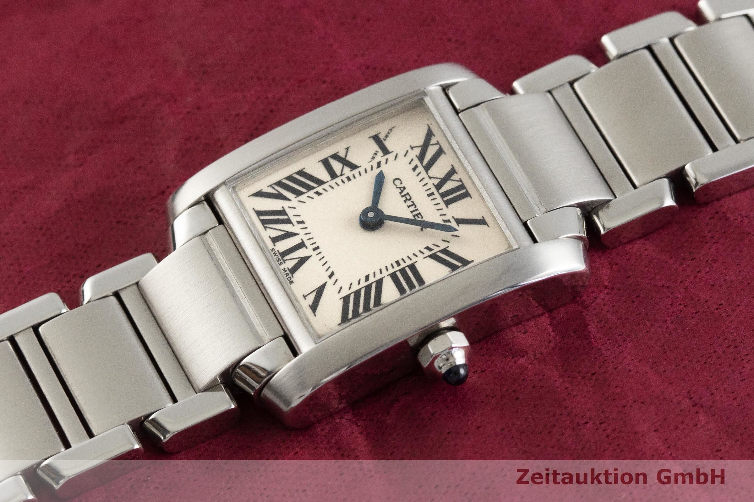 Cartier Tank Francaise Stahl Quarz Kal. 057 Ref. 2384 2001985 Zeitauktion