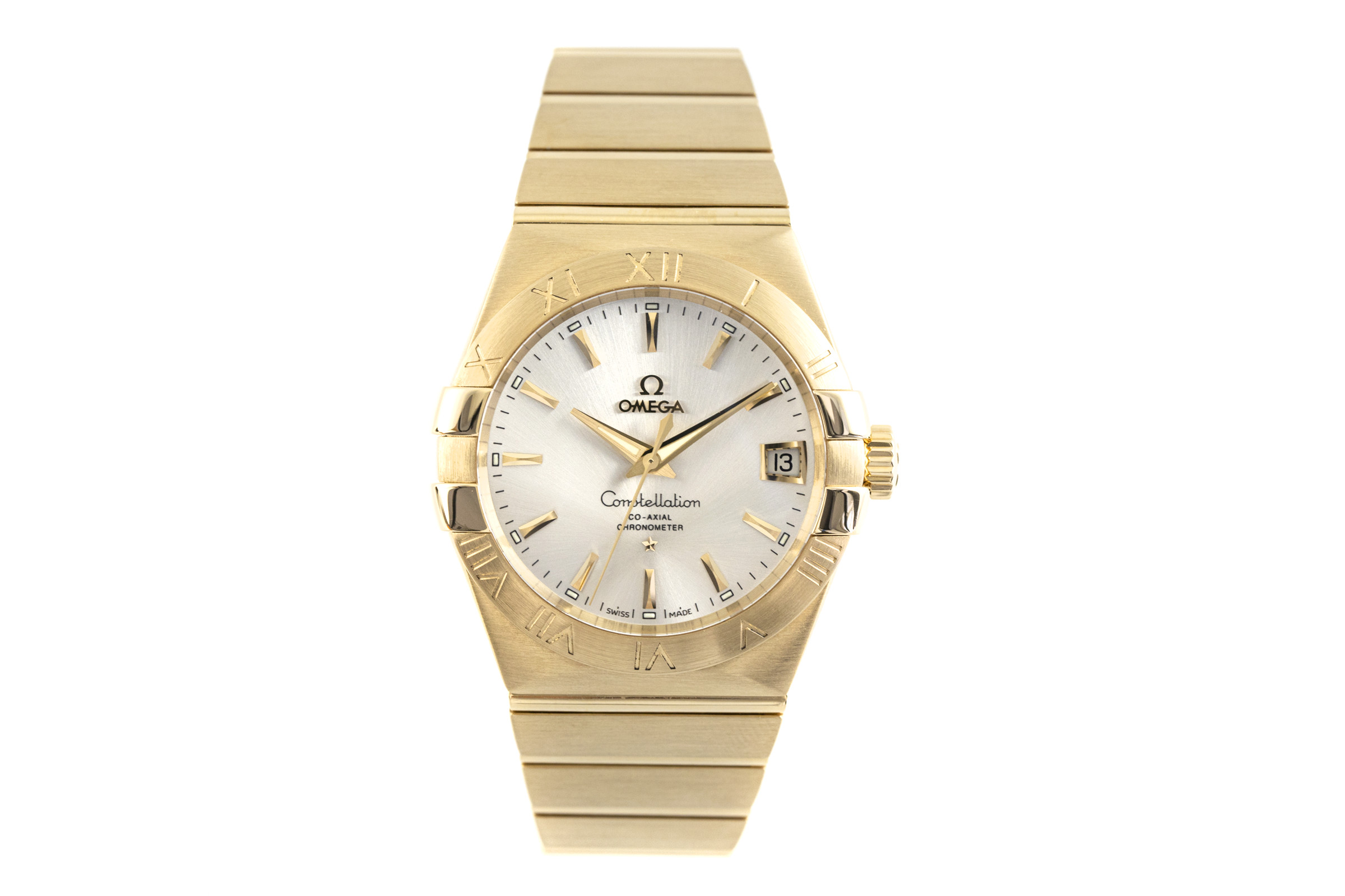 omega constellation gold watch