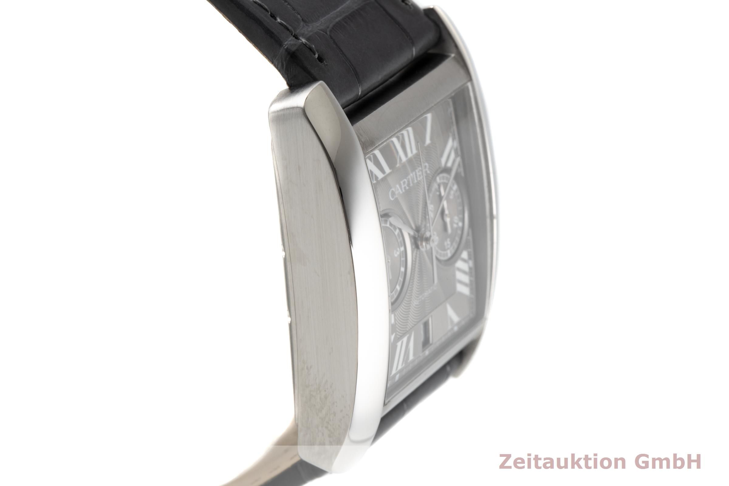 Cartier Tank chronograph steel automatic Kal. 1904-CH Ref. 3666  | Zeitauktion