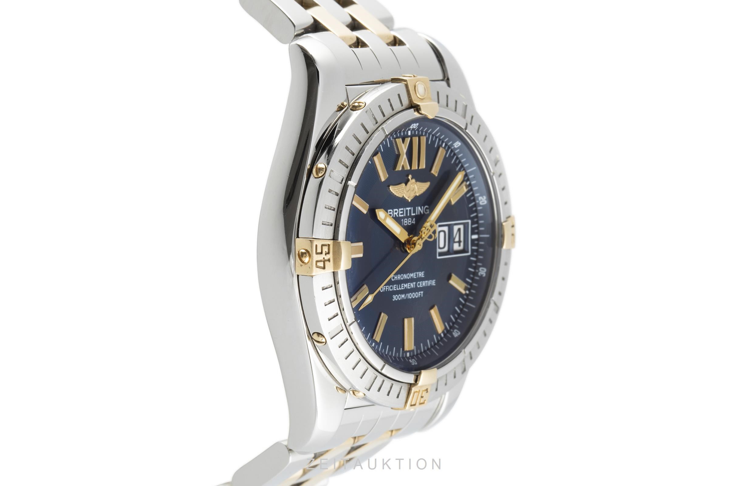 Breitling Cockpit Stahl / Gold Automatik Kal. B49 Ref. B49350  