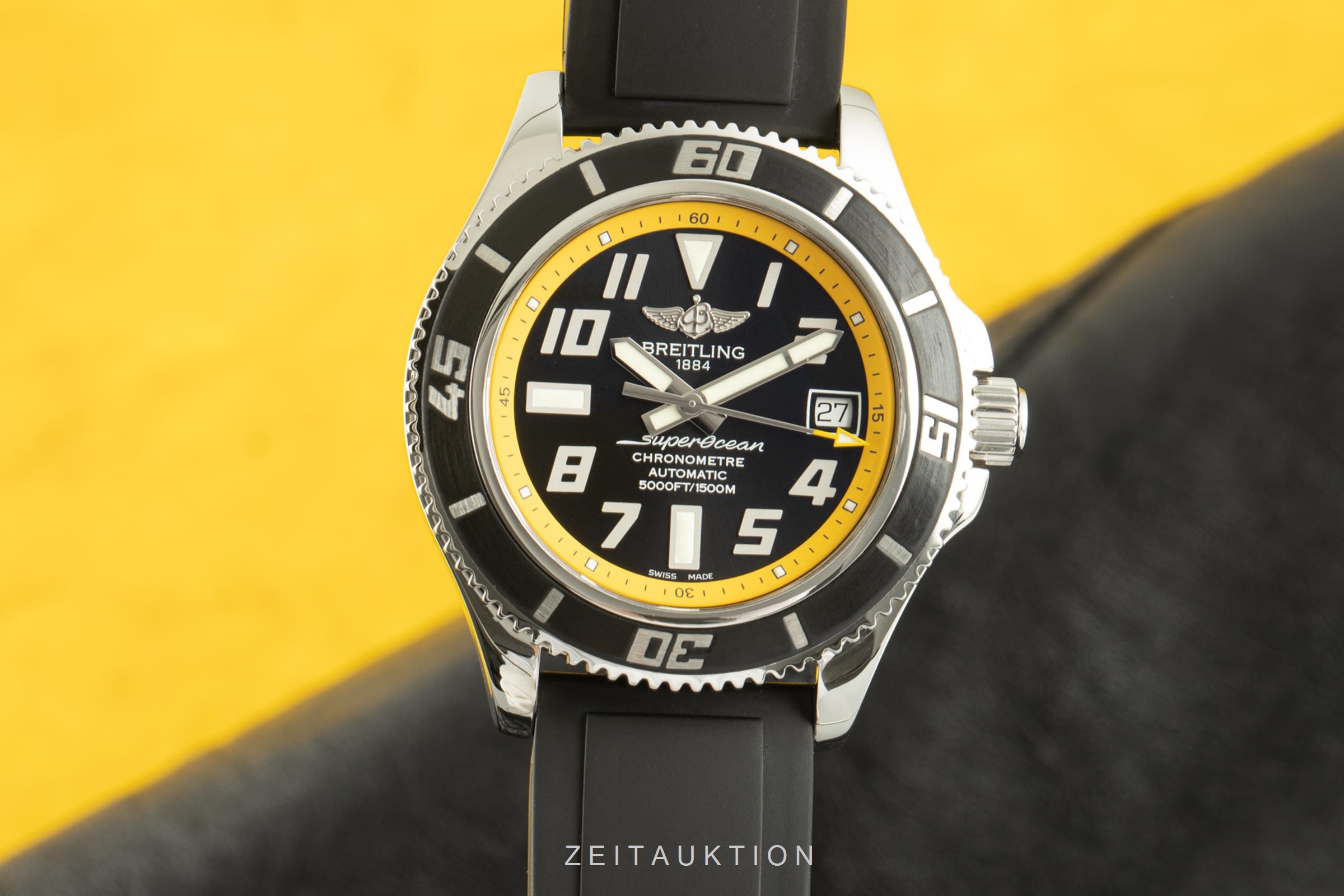 breitling superocean yellow