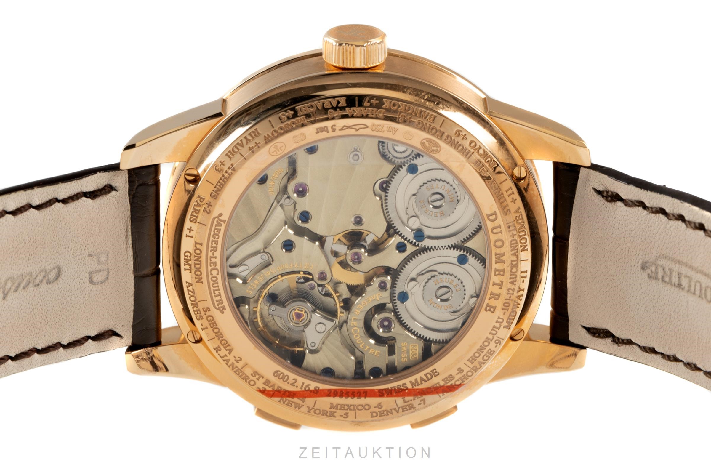 Jaeger-LeCoultre Duometre 18 ct gold manual winding Kal. 383 Ref. Q6062520, 600.2.16.S  | Zeitauktion