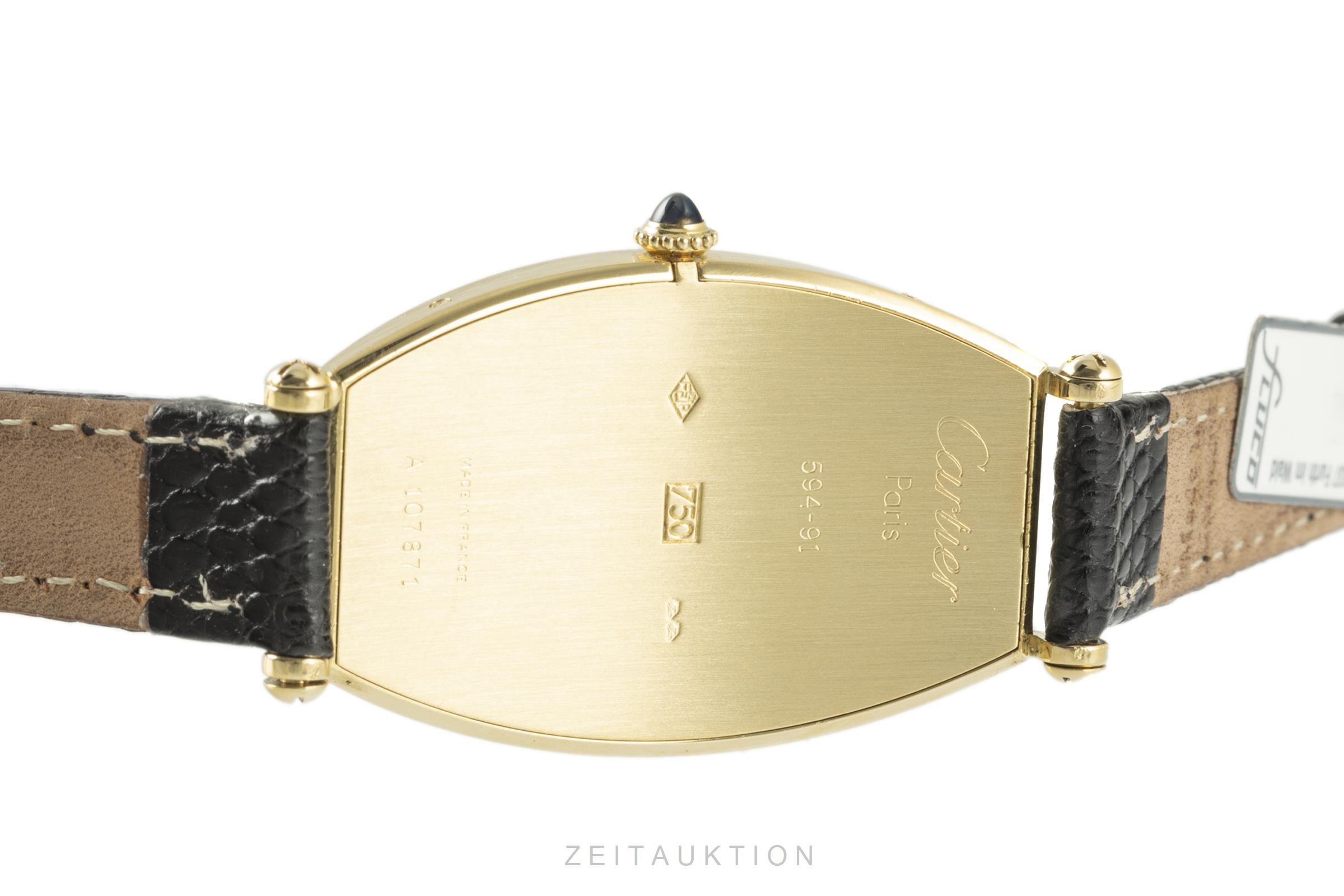 Cartier Tonneau 18k Gold Handaufzug Kal. 78-1 Ref. 594-91  | Zeitauktion