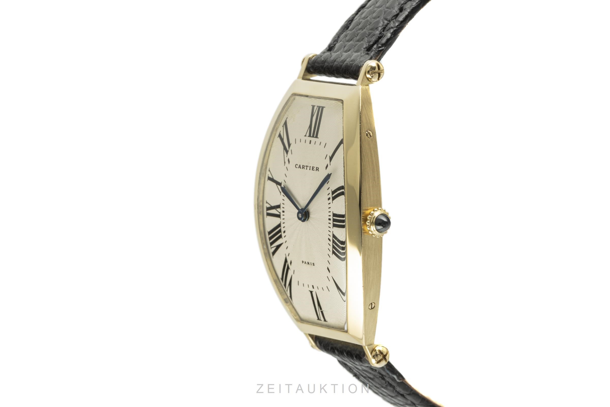 Cartier Tonneau 18 ct gold manual winding Kal. 78-1 Ref. 594-91  | Zeitauktion