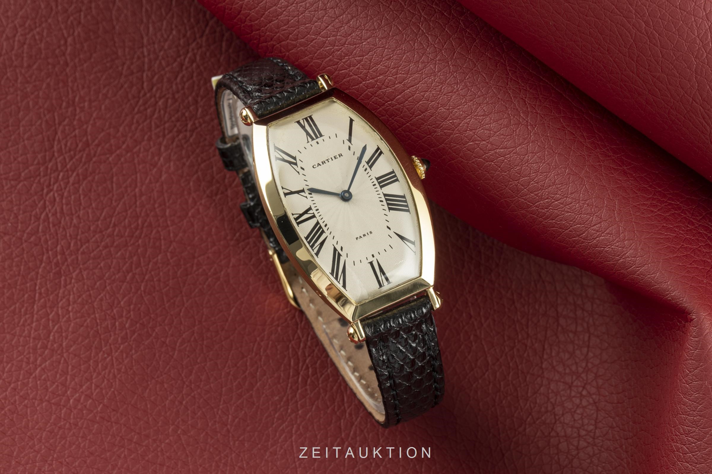 Cartier Tonneau oro 18 ct carica manuale Kal. 78-1 Ref. 594-91  | Zeitauktion