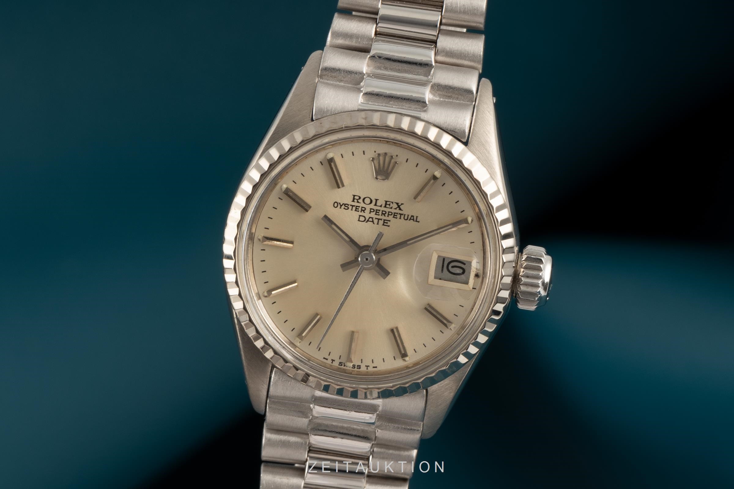 Rolex Lady Date oro blanco de 18 quilates automático Kal. 1160 Ref. 6516  | Zeitauktion