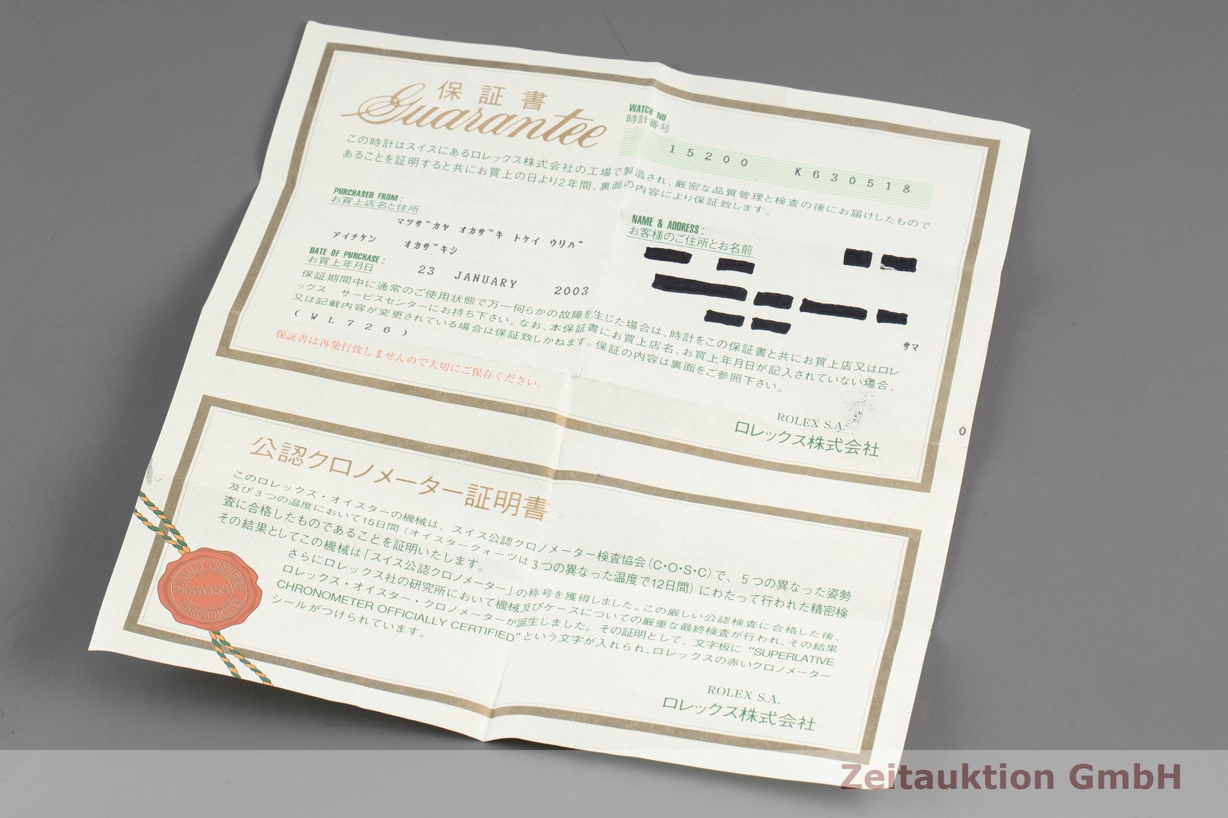 Rolex Date 钢质自动上弦机芯kal 3135 Ref 150 Zeitauktion