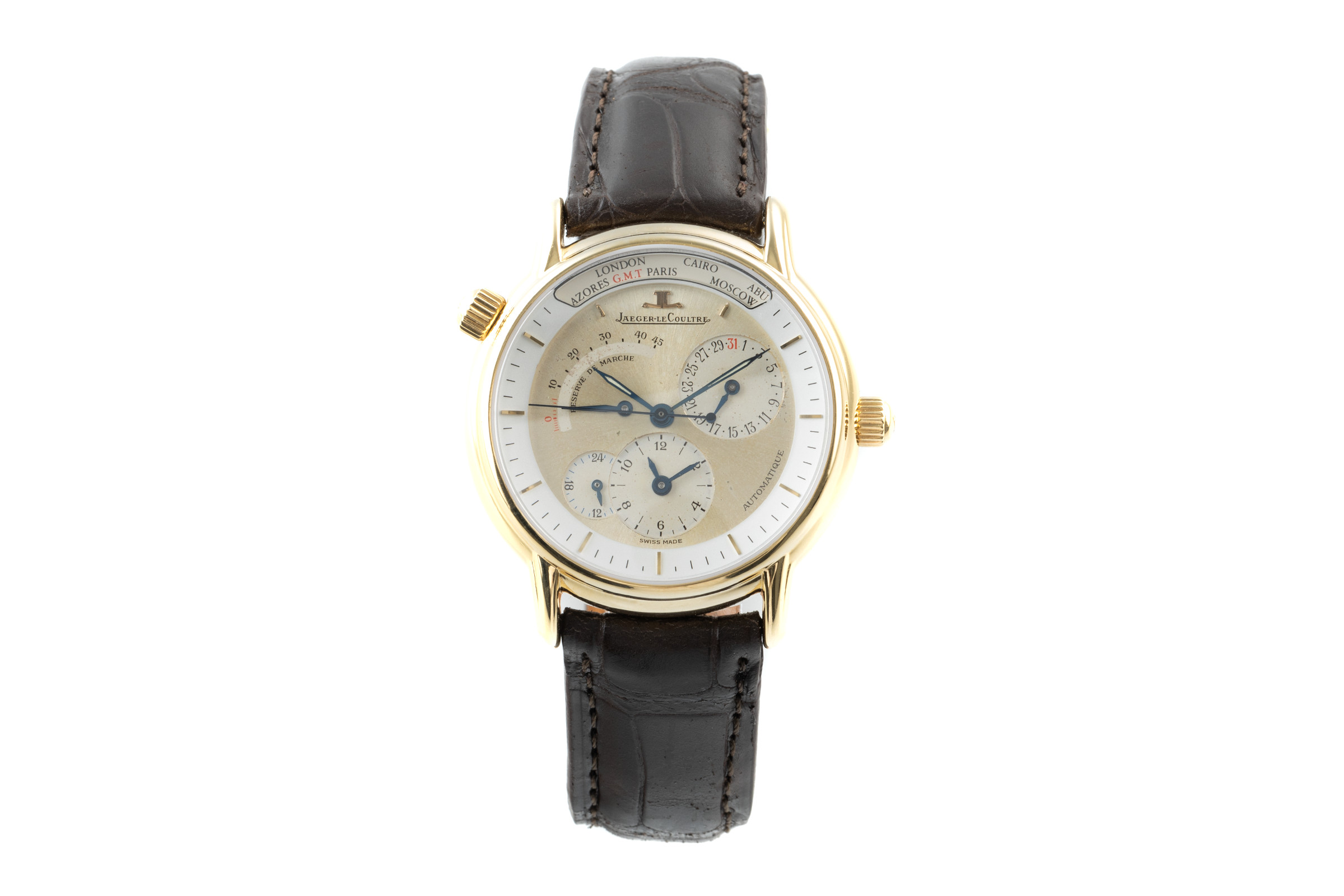 jaeger lecoultre master geographic gold