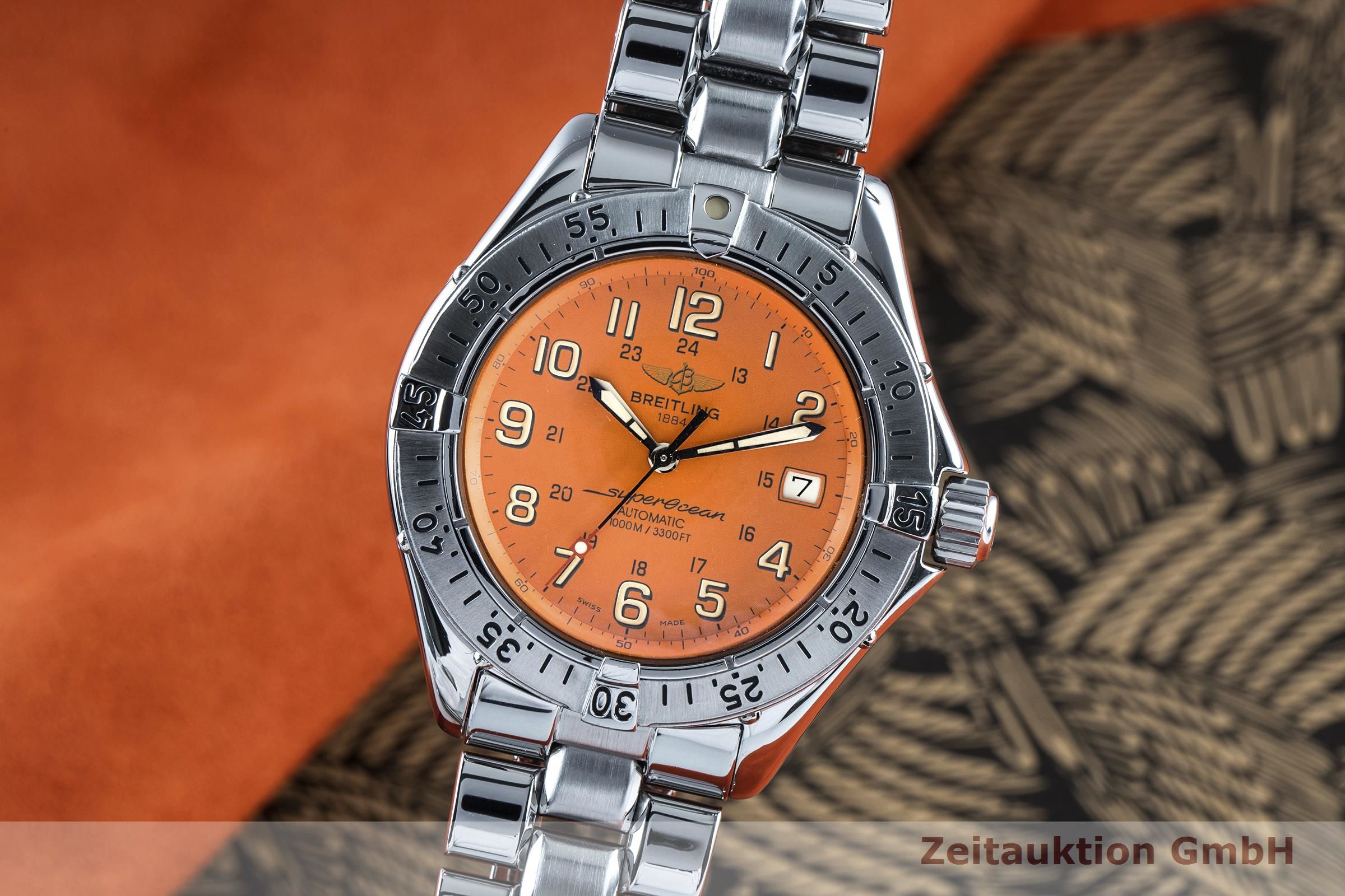breitling superocean orange