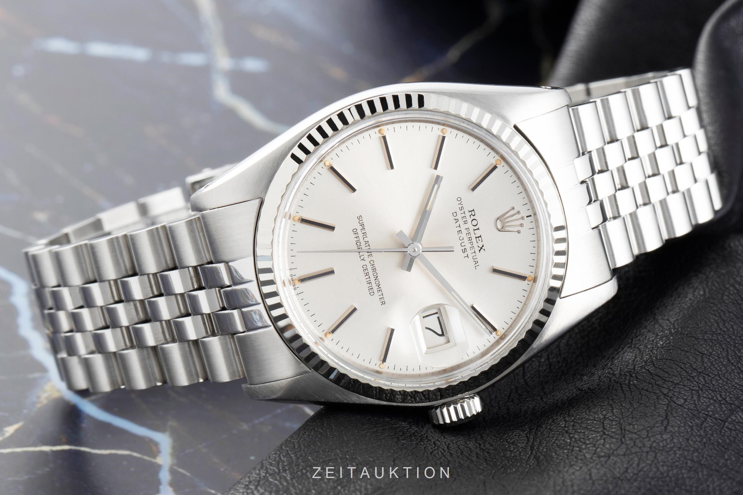 Rolex Datejust acier / or blanc automatique Kal. 3035 Ref. 16014 VINTAGE  | Zeitauktion