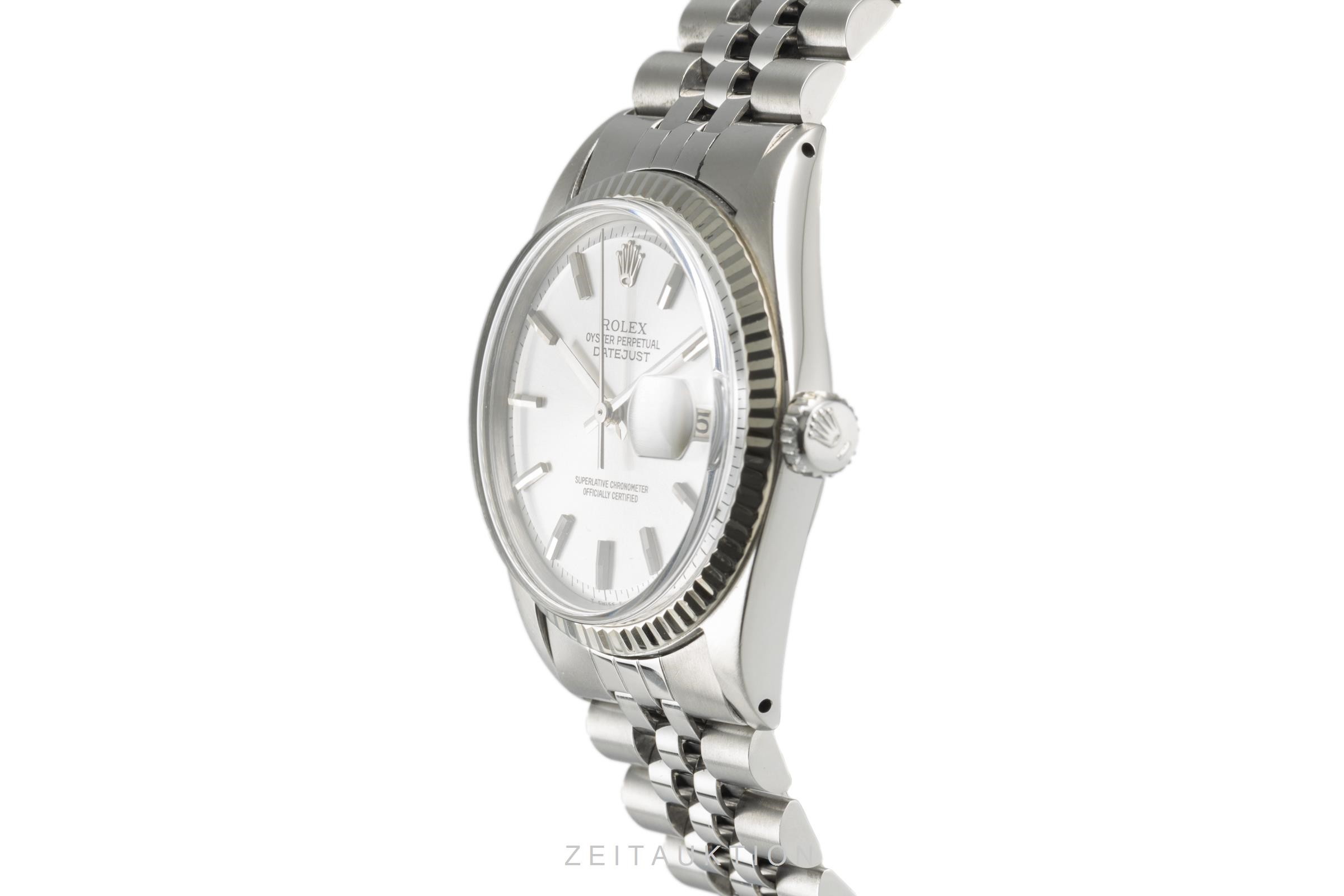 Rolex Datejust acciaio / oro bianco automatismo Kal. 1570 Ref. 1601 VINTAGE  | Zeitauktion
