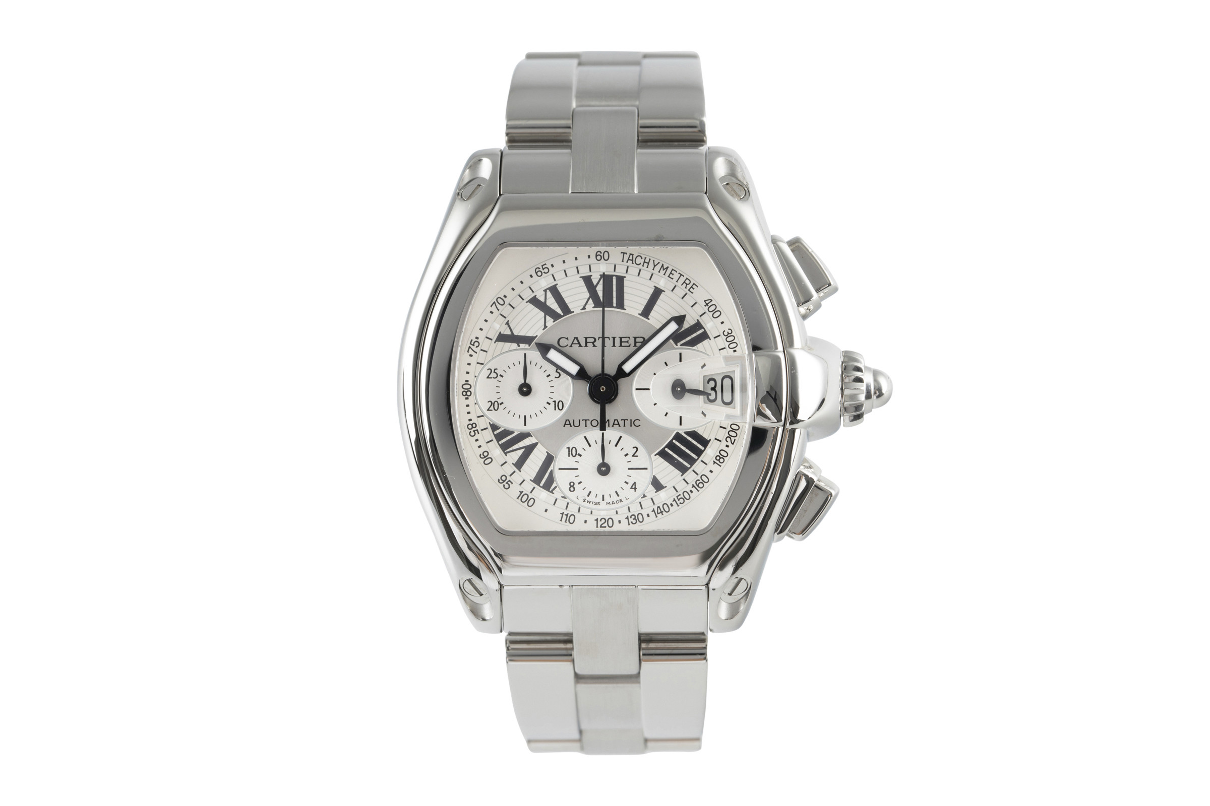 Cartier Roadster chronograph steel automatic Kal. 8510 Ref. 2618 2105452