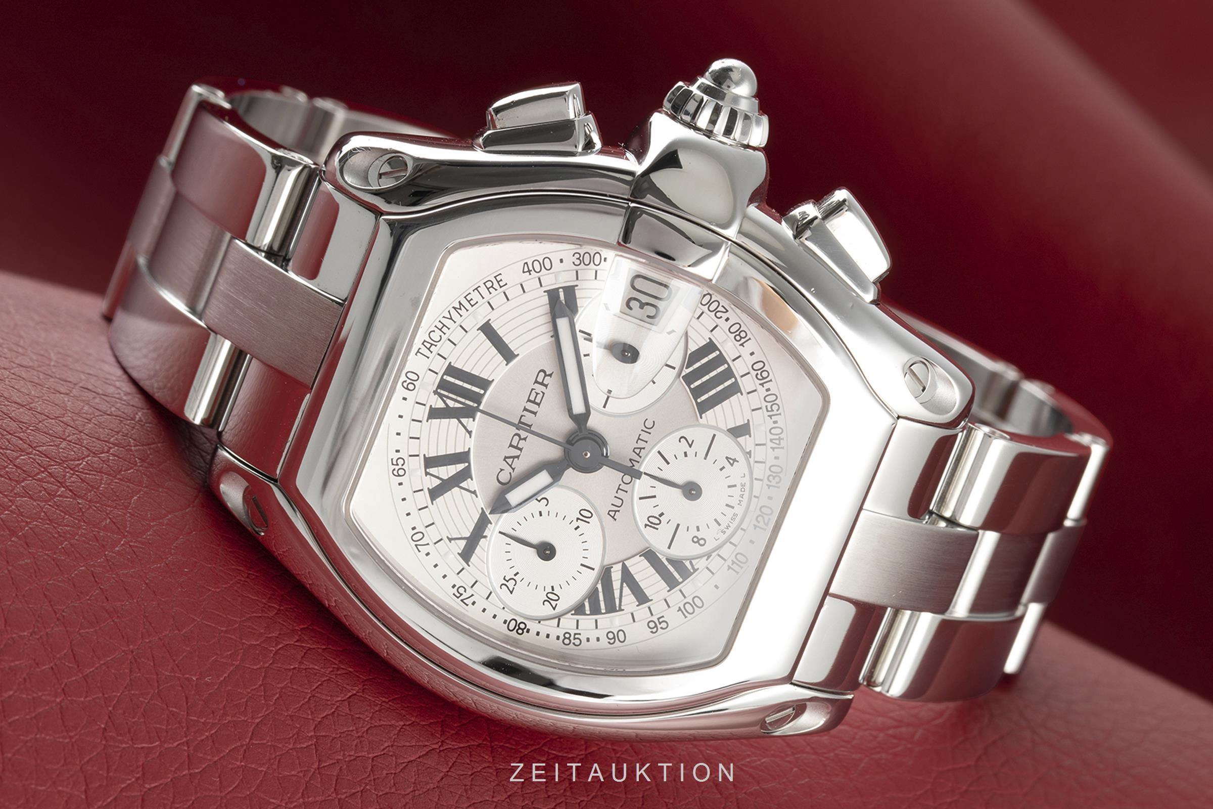 Cartier Roadster cronografo acciaio automatismo Kal. 8510 Ref. 2618  | Zeitauktion