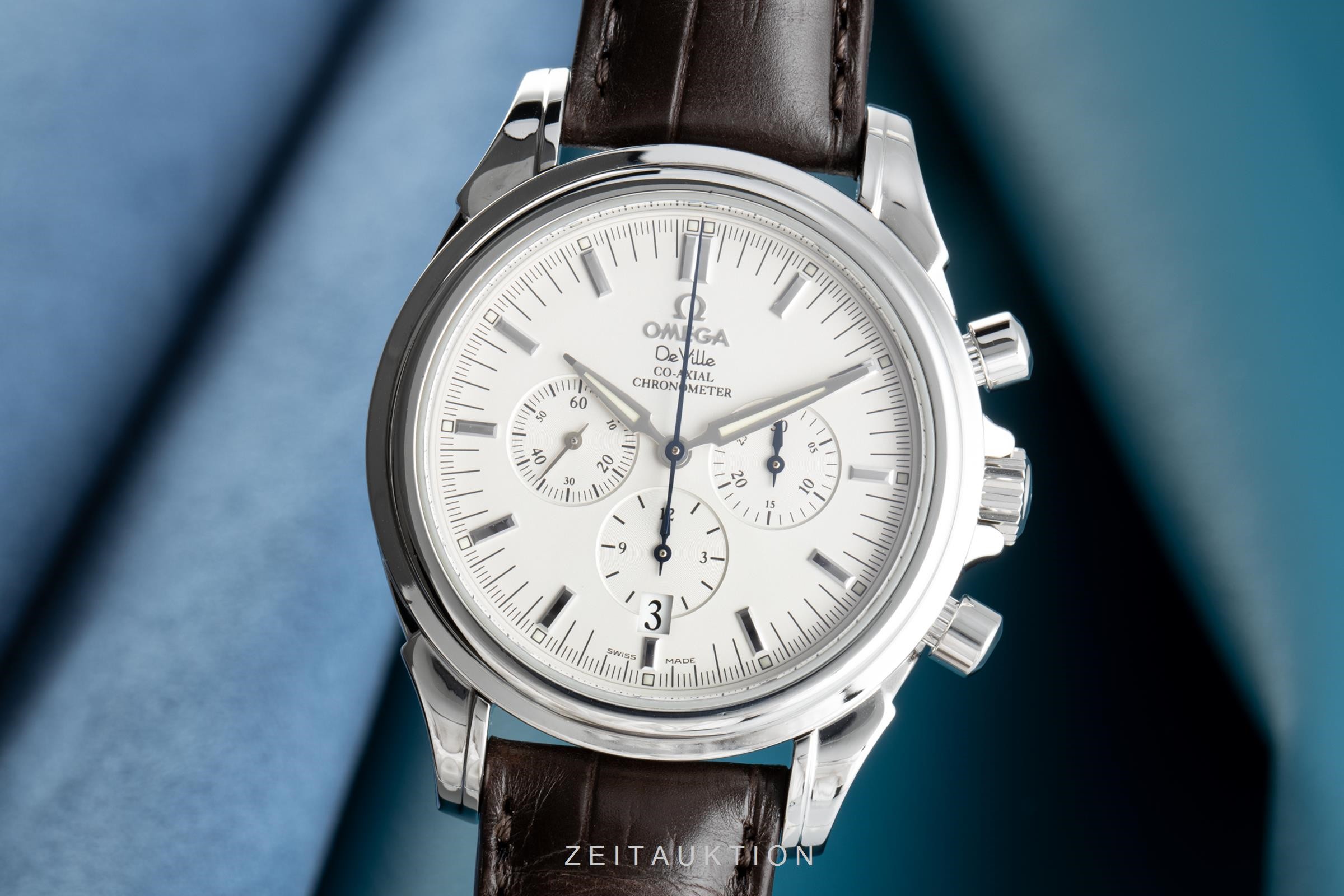 Omega De Ville chronograph steel automatic Kal. 3313 Ref. 4841.31.32  | Zeitauktion