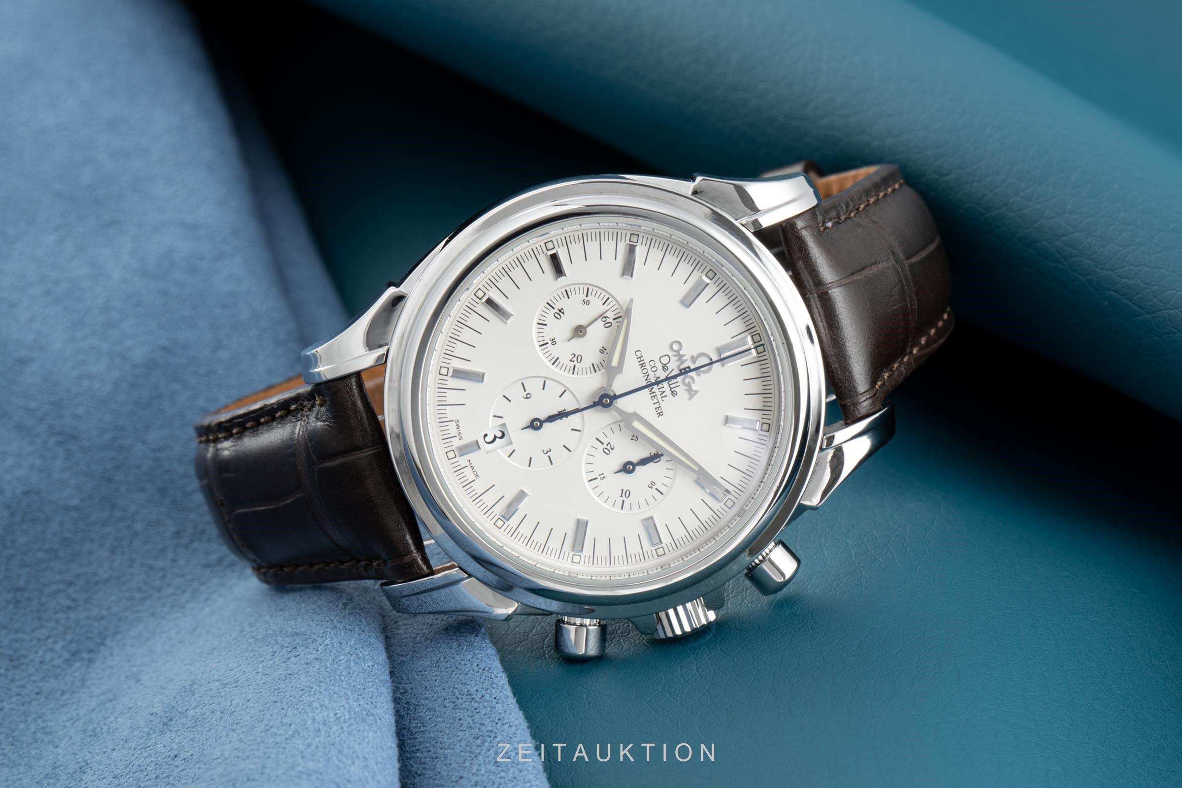 Omega De Ville chronographe acier automatique Kal. 3313 Ref. 4841.31.32  | Zeitauktion