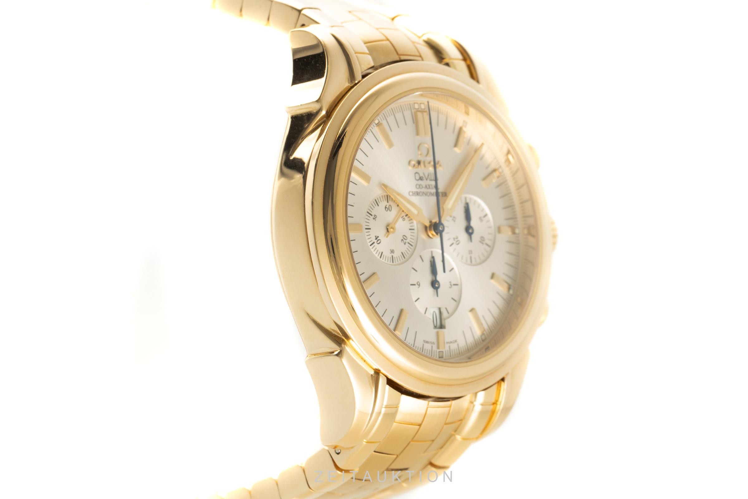 Omega De Ville Chronograph 18k Gold Automatik Kal. 3313 Ref. 4141.30.00  | Zeitauktion