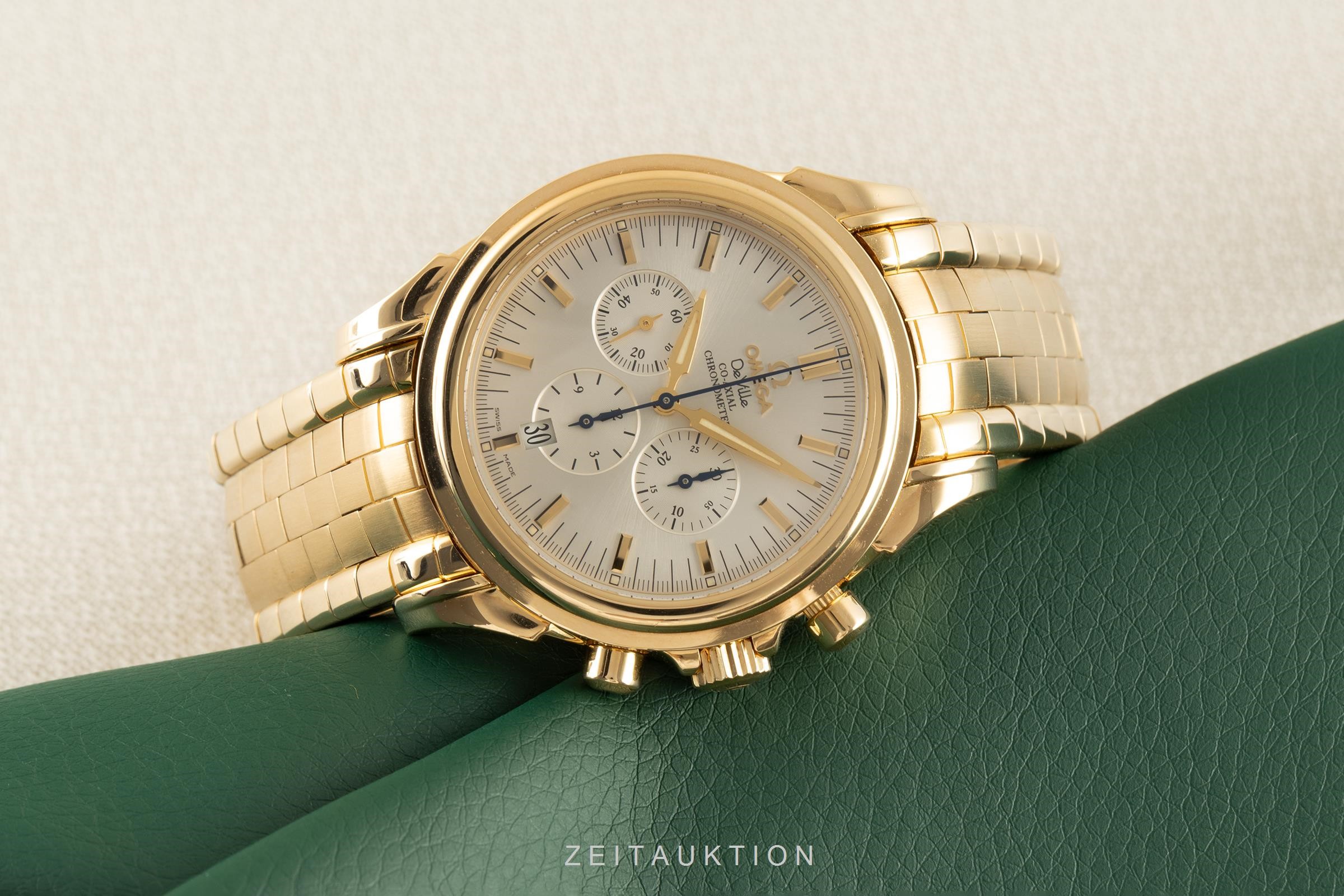 Omega De Ville chronographe or 18 ct automatique Kal. 3313 Ref. 4141.30.00  | Zeitauktion