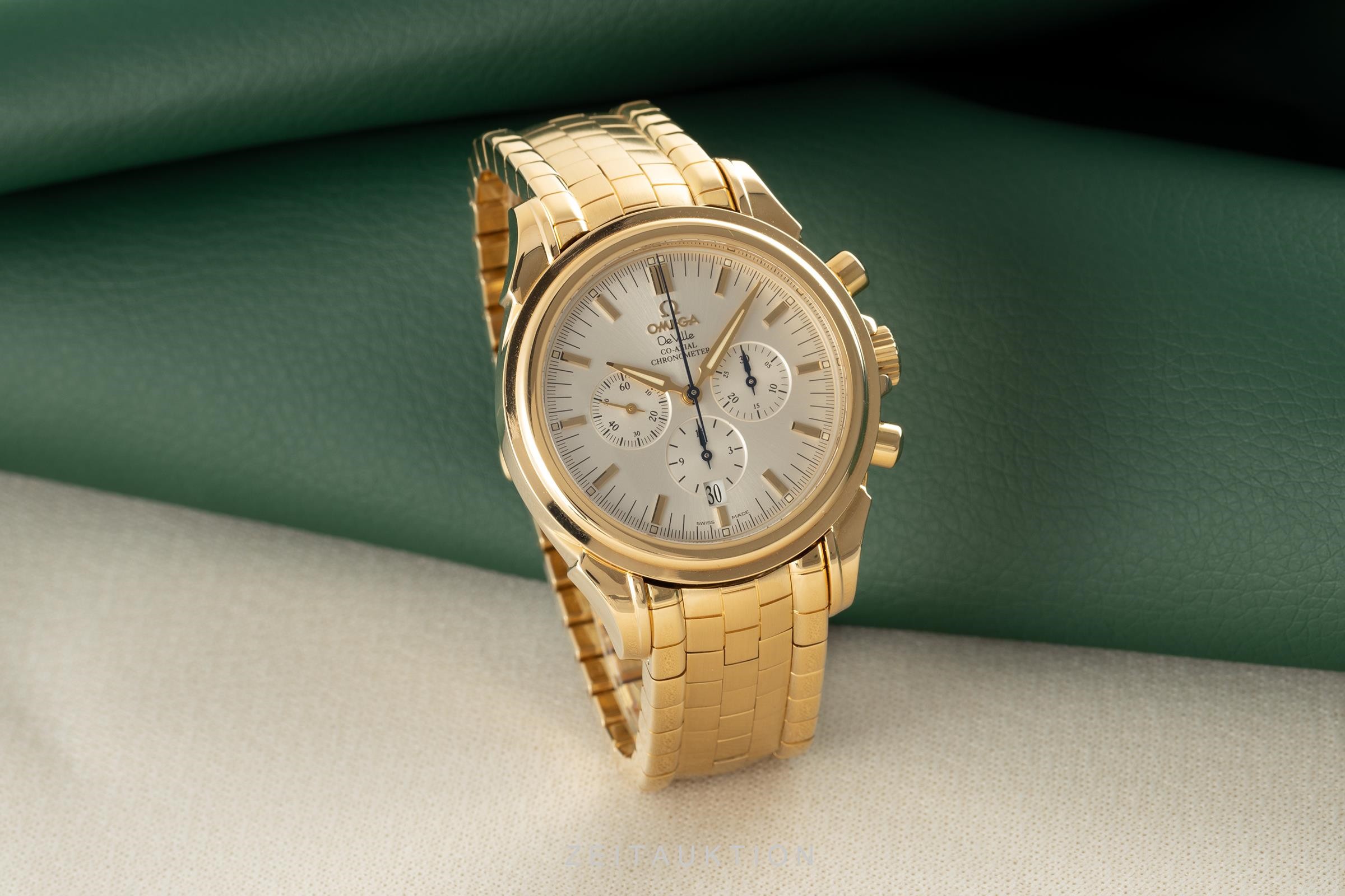 Omega De Ville chronographe or 18 ct automatique Kal. 3313 Ref. 4141.30.00  | Zeitauktion