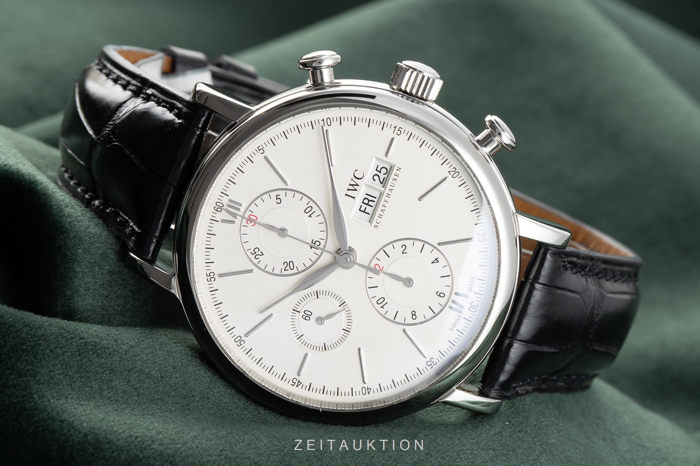 IWC Portofino chronograph steel automatic Kal. C.75320 Ref. 3910  | Zeitauktion