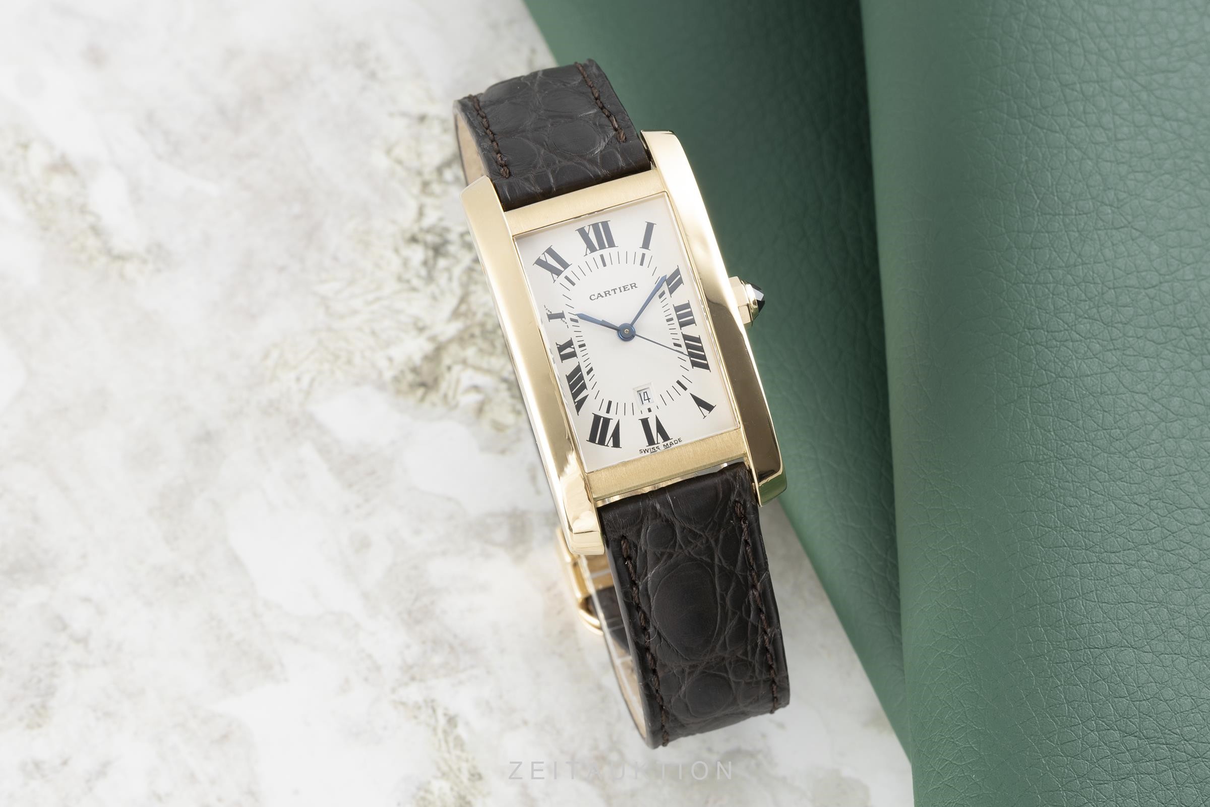 Cartier Tank Américaine or 18 ct automatique Ref. 8172984  | Zeitauktion