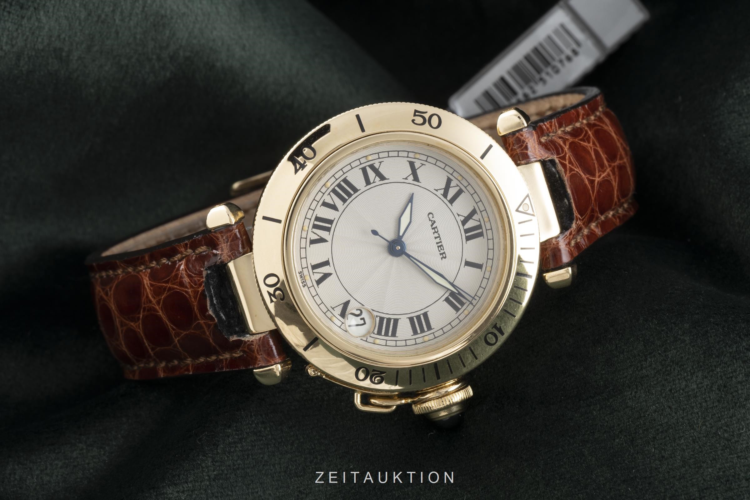 Cartier Pasha 18 ct gold automatic Kal. 049 Ref. 1035  | Zeitauktion