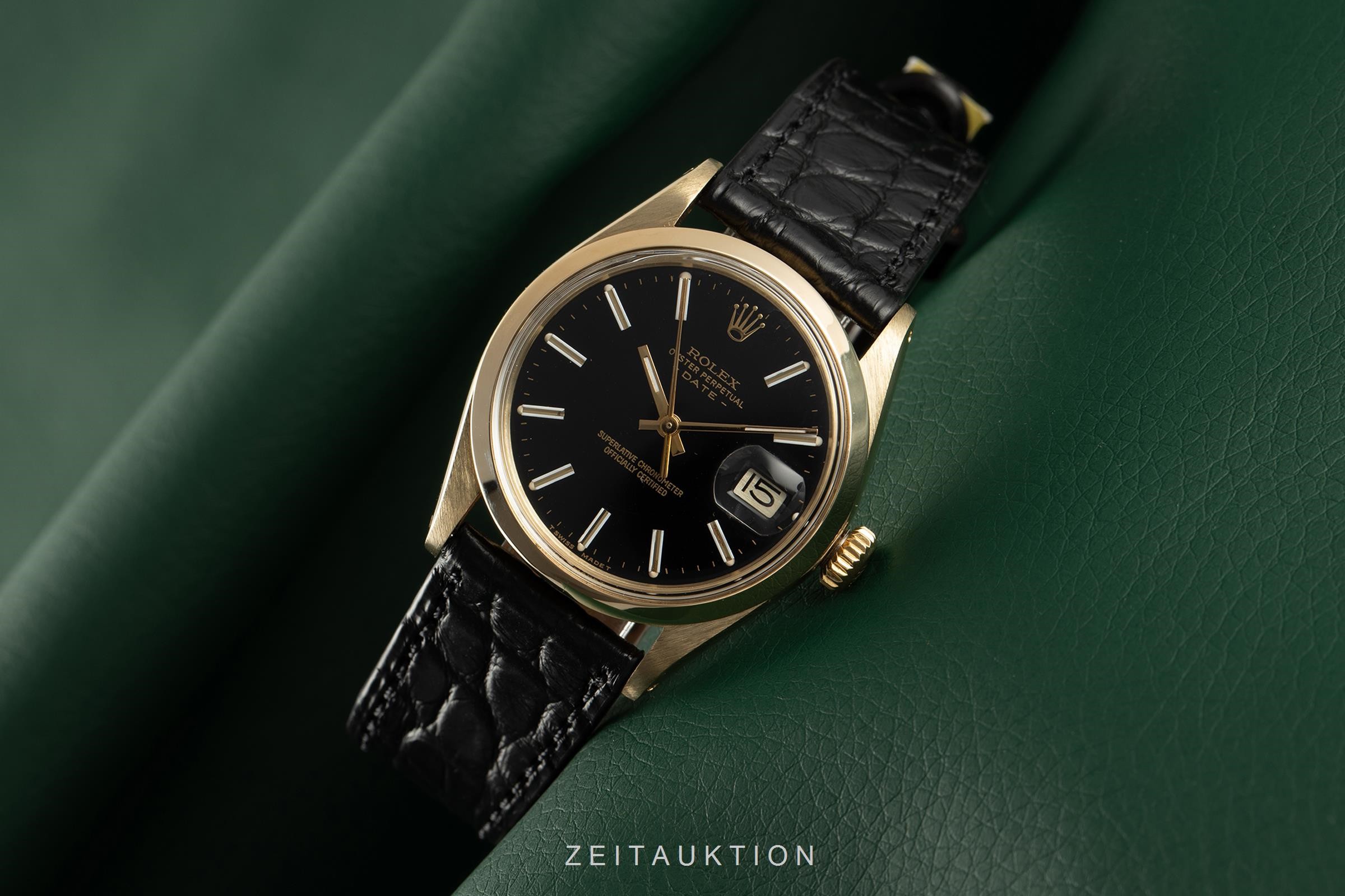 Rolex Date oro de 18 quilates automático Kal. 1570 Ref. 1500  | Zeitauktion