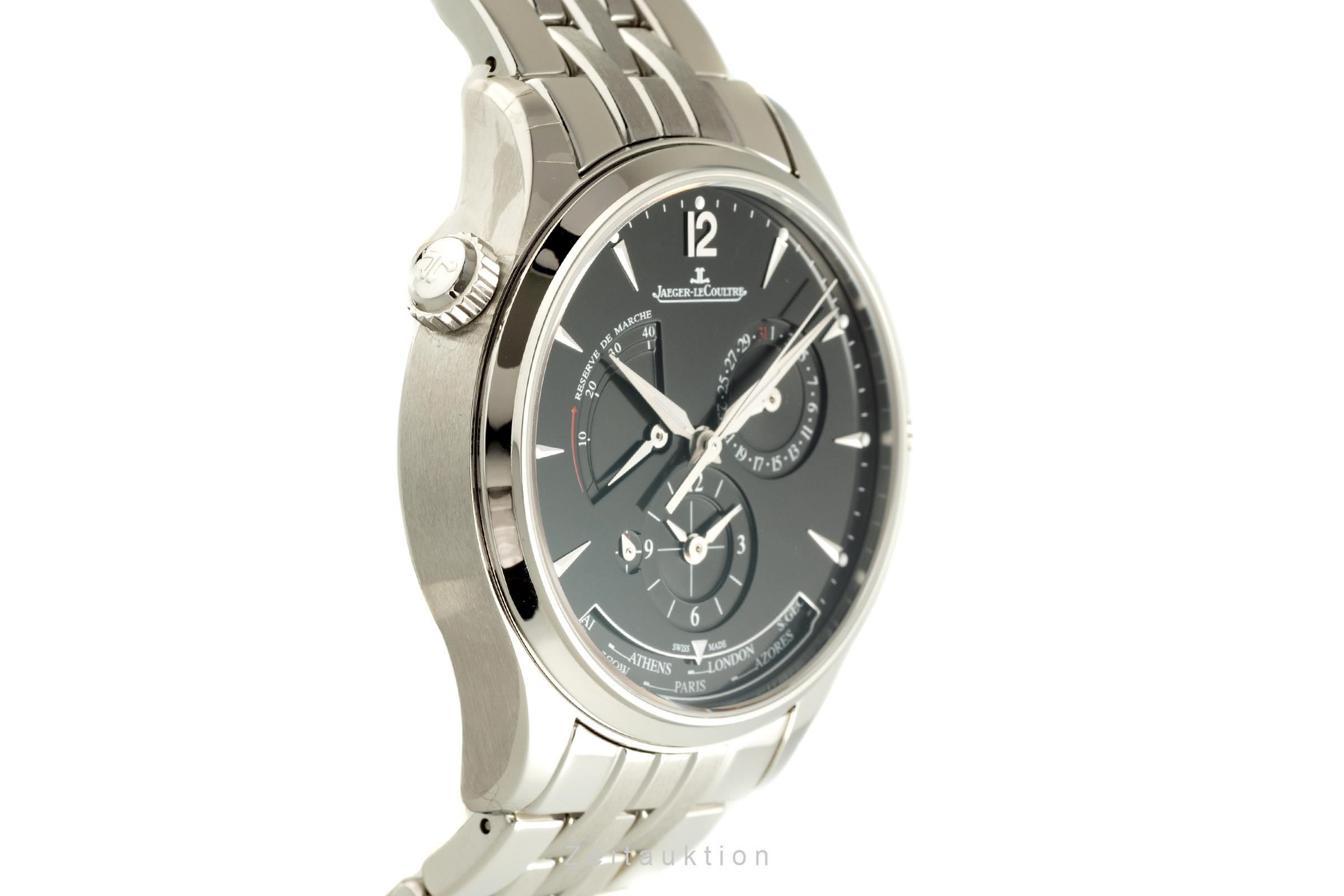 Jaeger LeCoultre Master Geographic Stahl Automatik Kal. 939/1 Ref. Q1428171, 176.8.29.S  | Zeitauktion