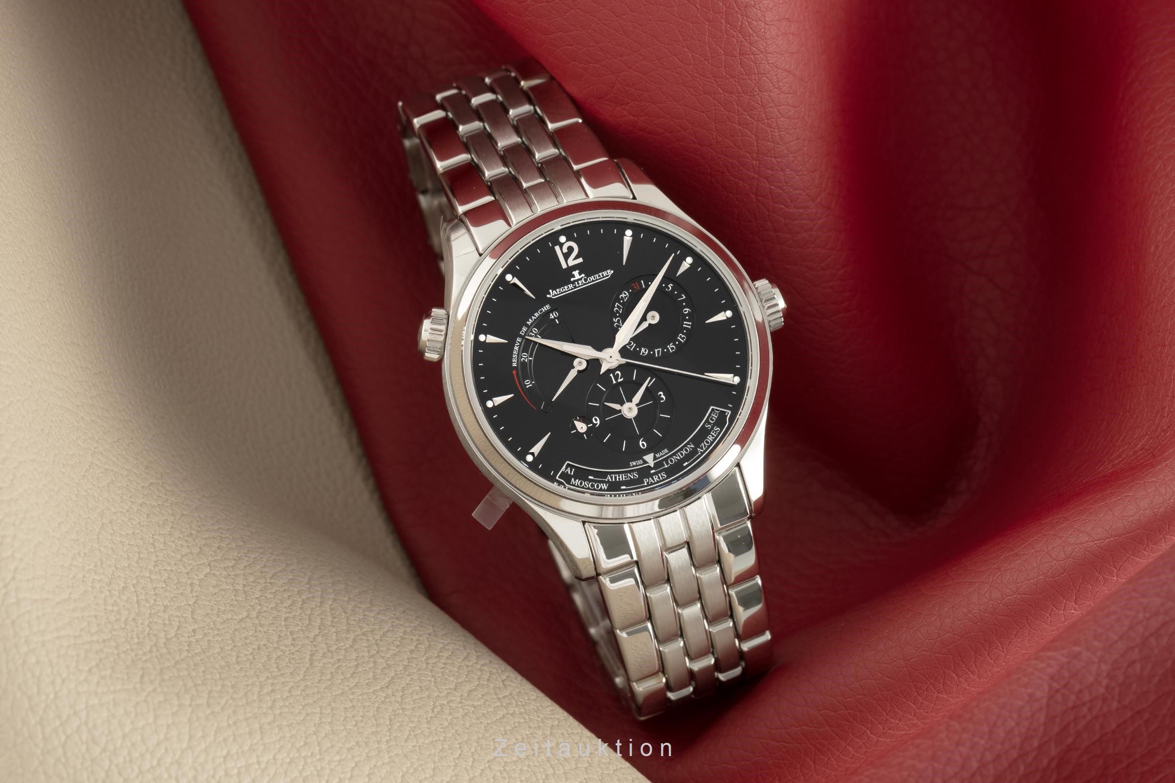 Jaeger-LeCoultre Master Geographic acciaio automatismo Kal. 939/1 Ref. Q1428171, 176.8.29.S  | Zeitauktion