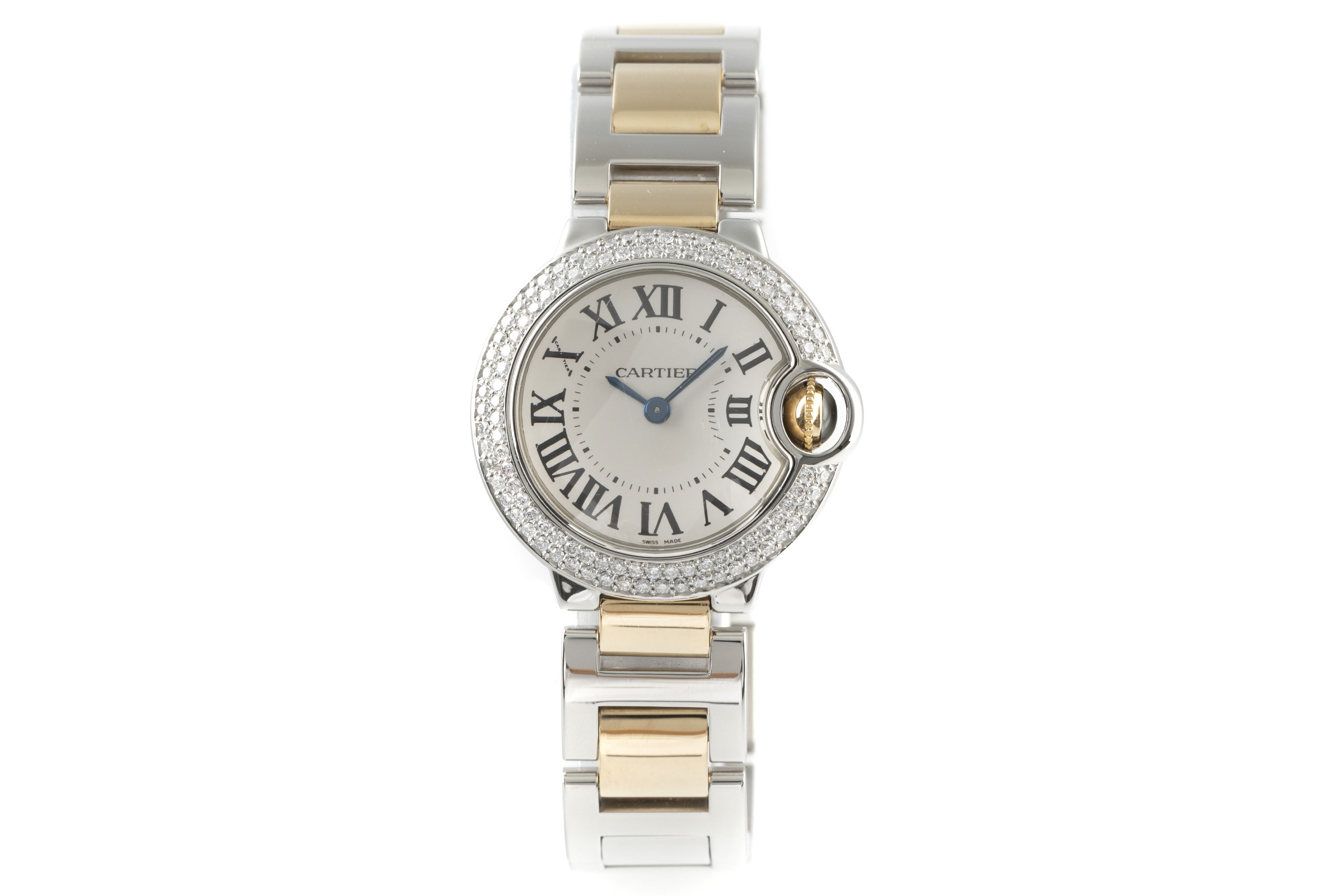 ballon bleu de cartier stainless steel bracelet watch
