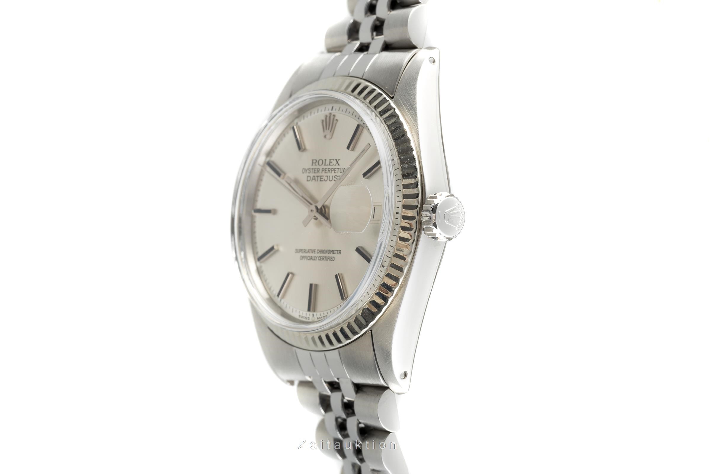 Rolex Datejust acciaio / oro bianco automatismo Kal. 1570 Ref. 1601 VINTAGE  | Zeitauktion