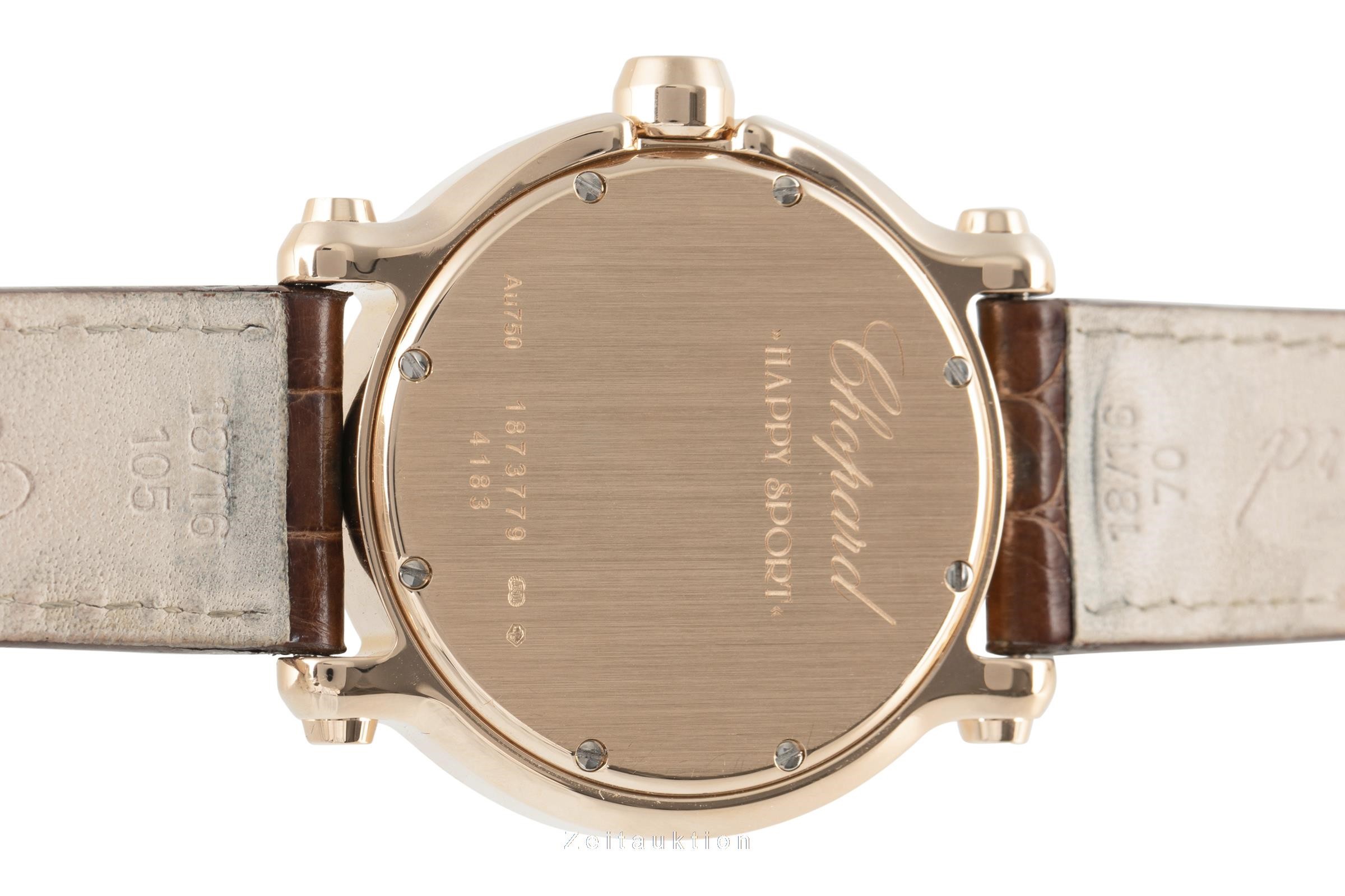 Chopard Happy Sport 18 ct red gold quartz Ref. 4183  | Zeitauktion