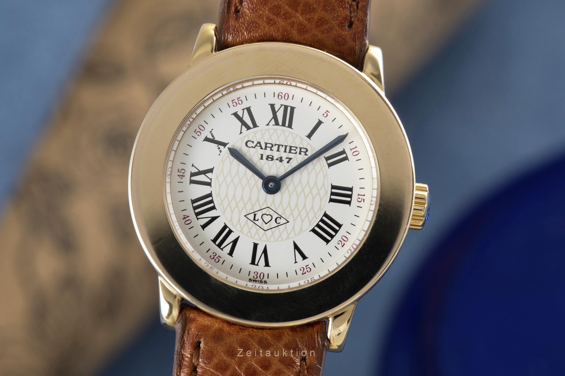 Cartier Vermeil silver-gilt quartz Kal. 157.06 Ref. 1801  | Zeitauktion