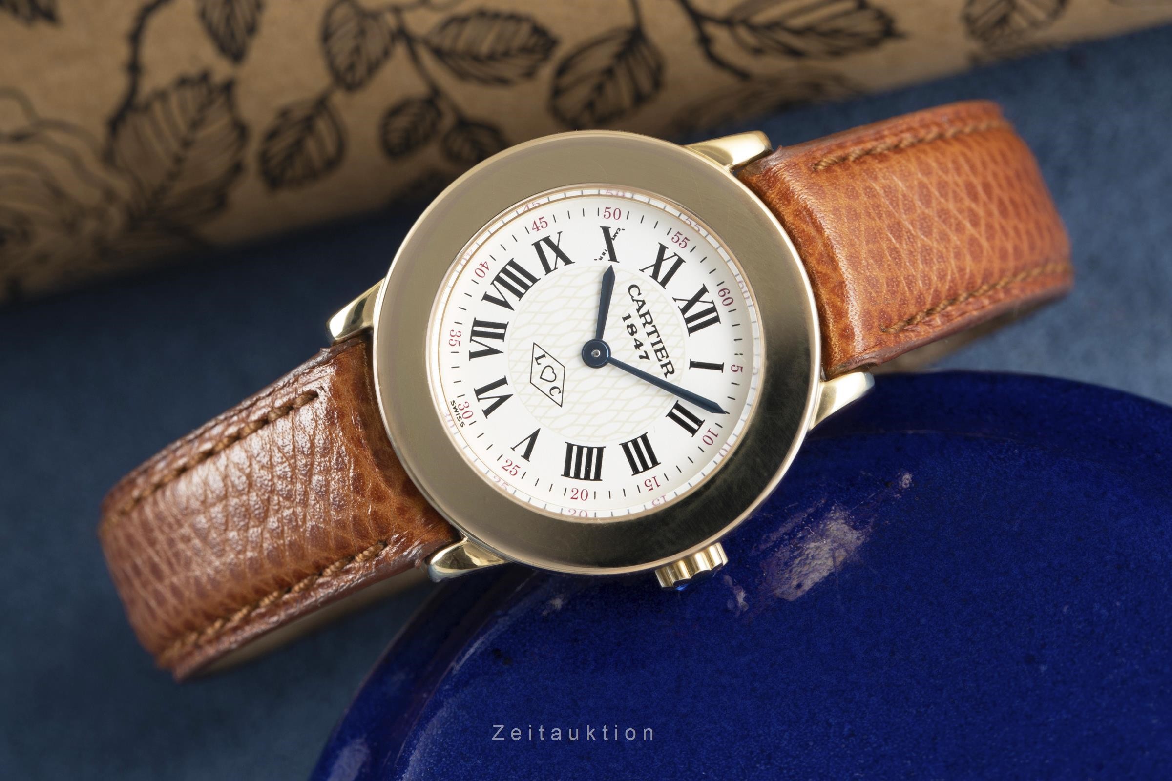 Cartier Vermeil argento dorato quarzo Kal. 157.06 Ref. 1801  | Zeitauktion