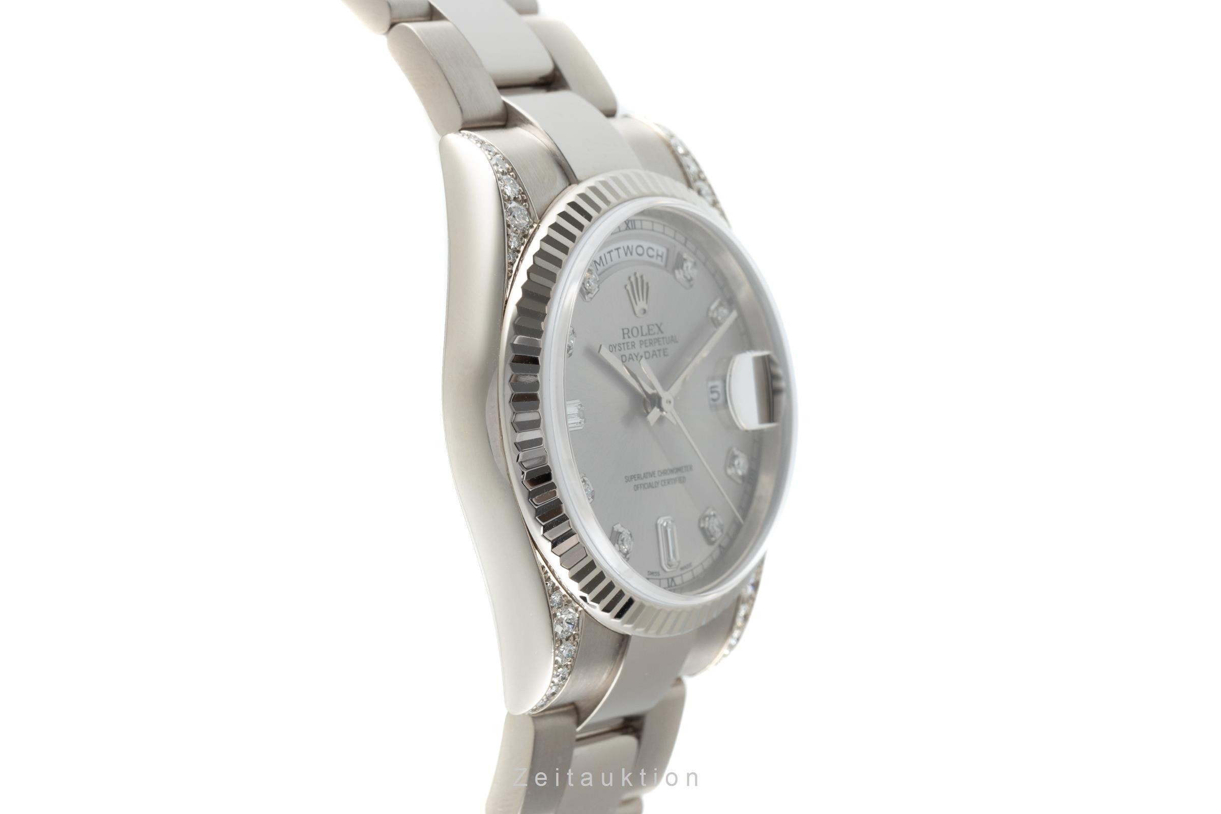 Rolex Day-Date or blanc 18 ct automatique Kal. 3155 Ref. 118339  | Zeitauktion