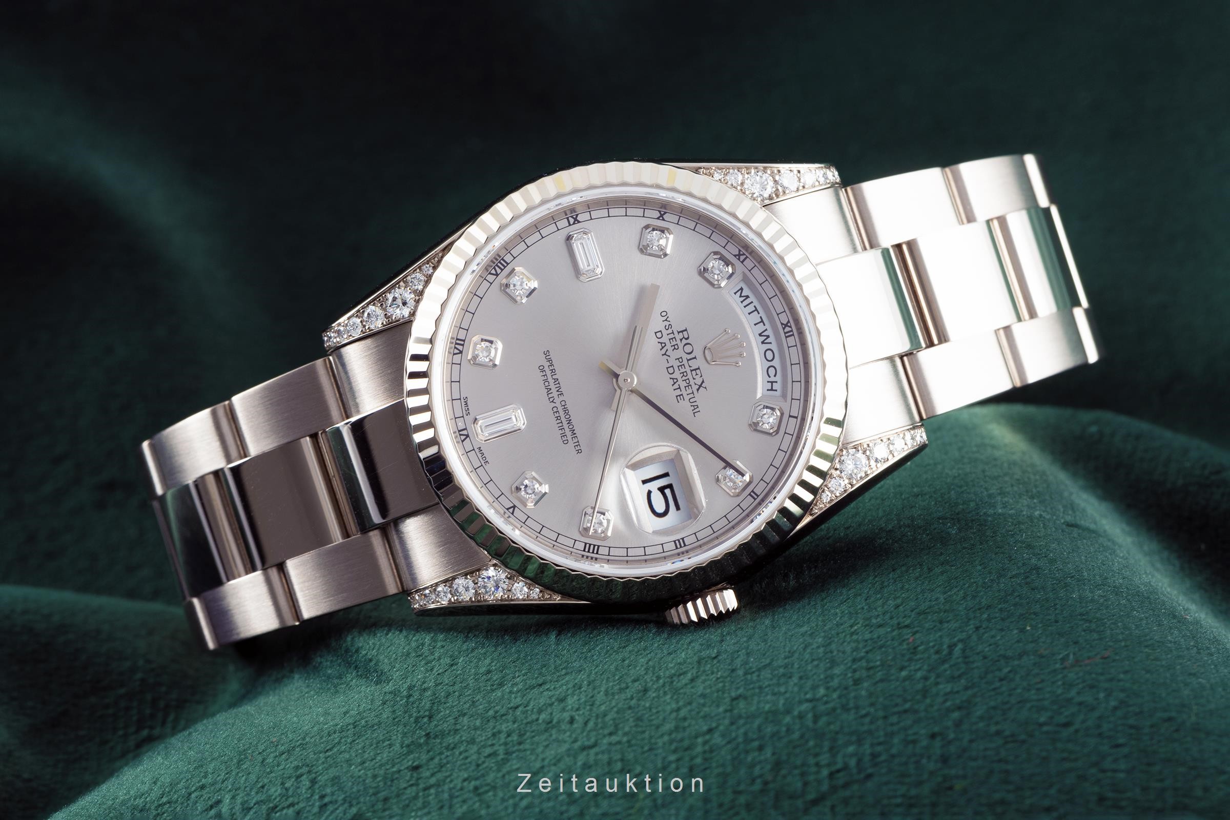 Rolex Day-Date or blanc 18 ct automatique Kal. 3155 Ref. 118339  | Zeitauktion