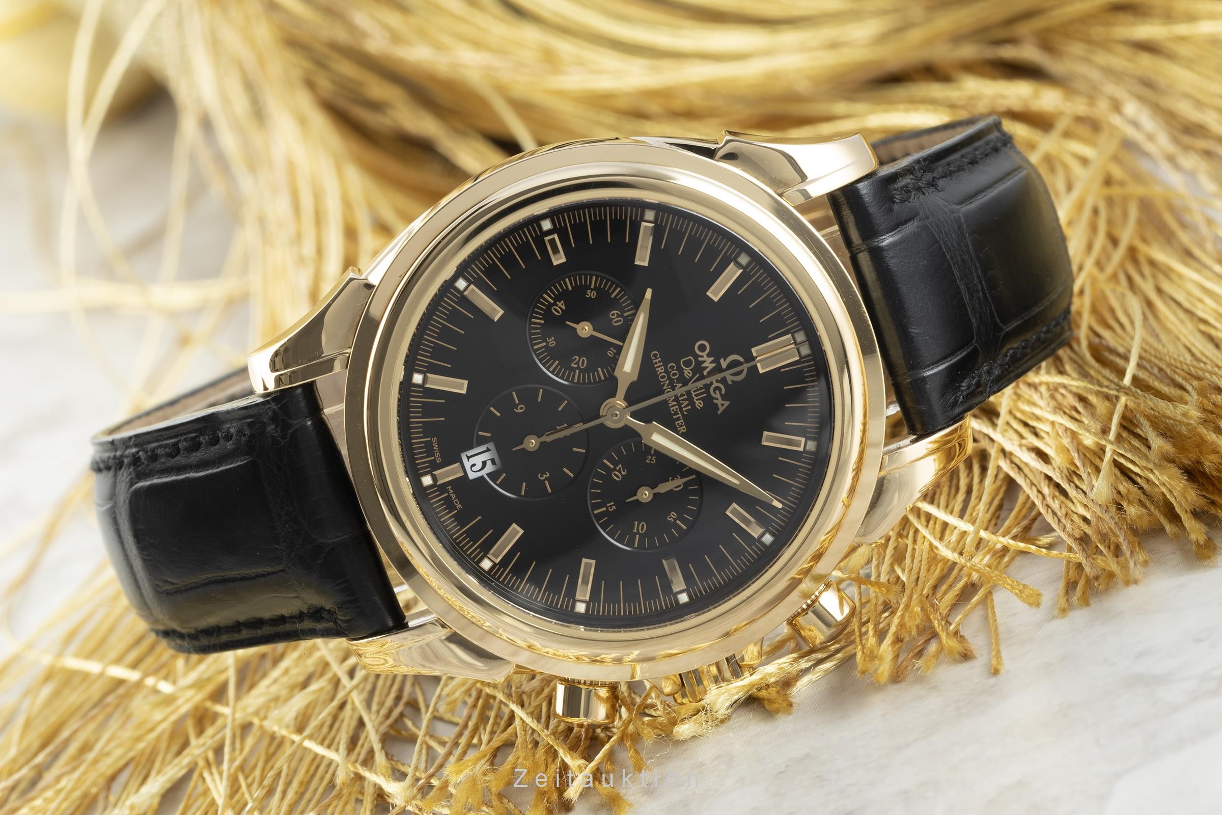 Omega De Ville cronografo oro 18 ct automatismo Kal. 3313 Ref. 4641.50.31  | Zeitauktion