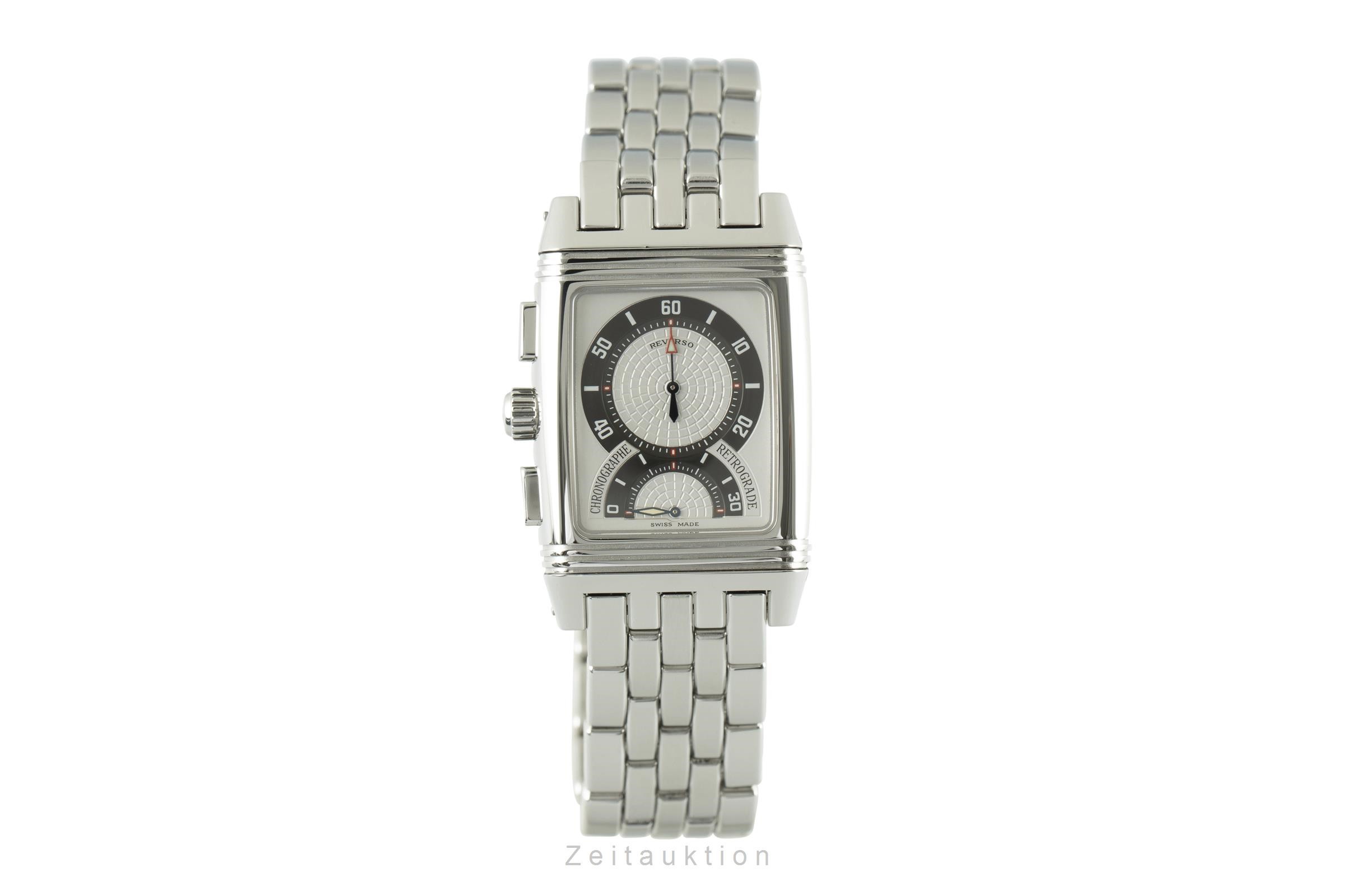 Jaeger LeCoultre Reverso Chronograph Stahl Handaufzug Ref. 295.8.59  | Zeitauktion