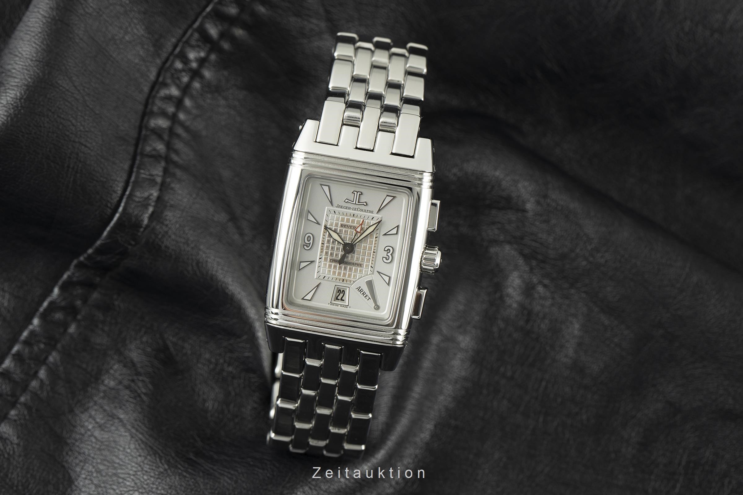 Jaeger LeCoultre Reverso Chronograph Stahl Handaufzug Ref. 295.8.59  | Zeitauktion
