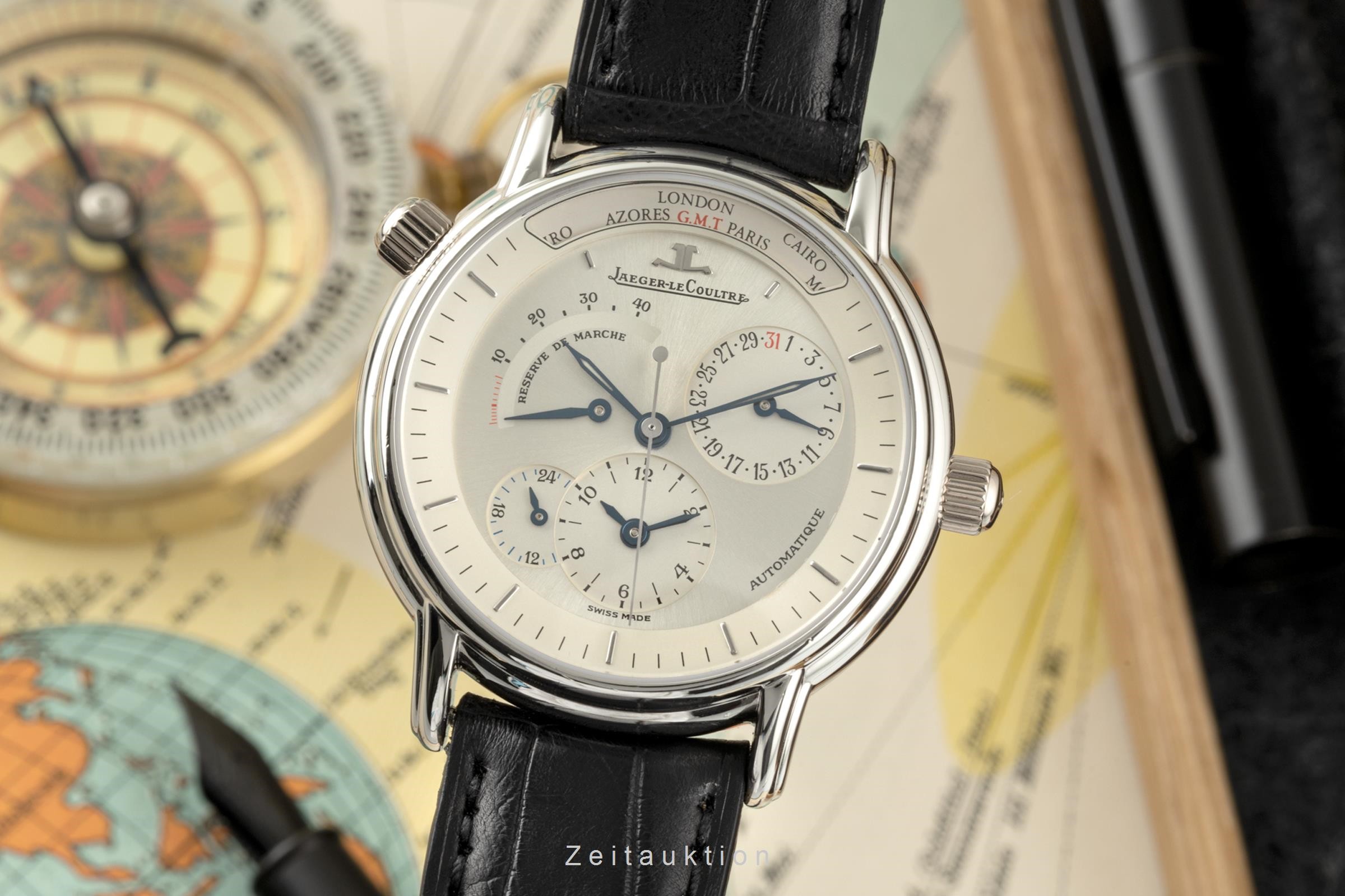 Jaeger-LeCoultre Master Geographic platino automatismo Kal. 929 Ref. 169.6.92  | Zeitauktion