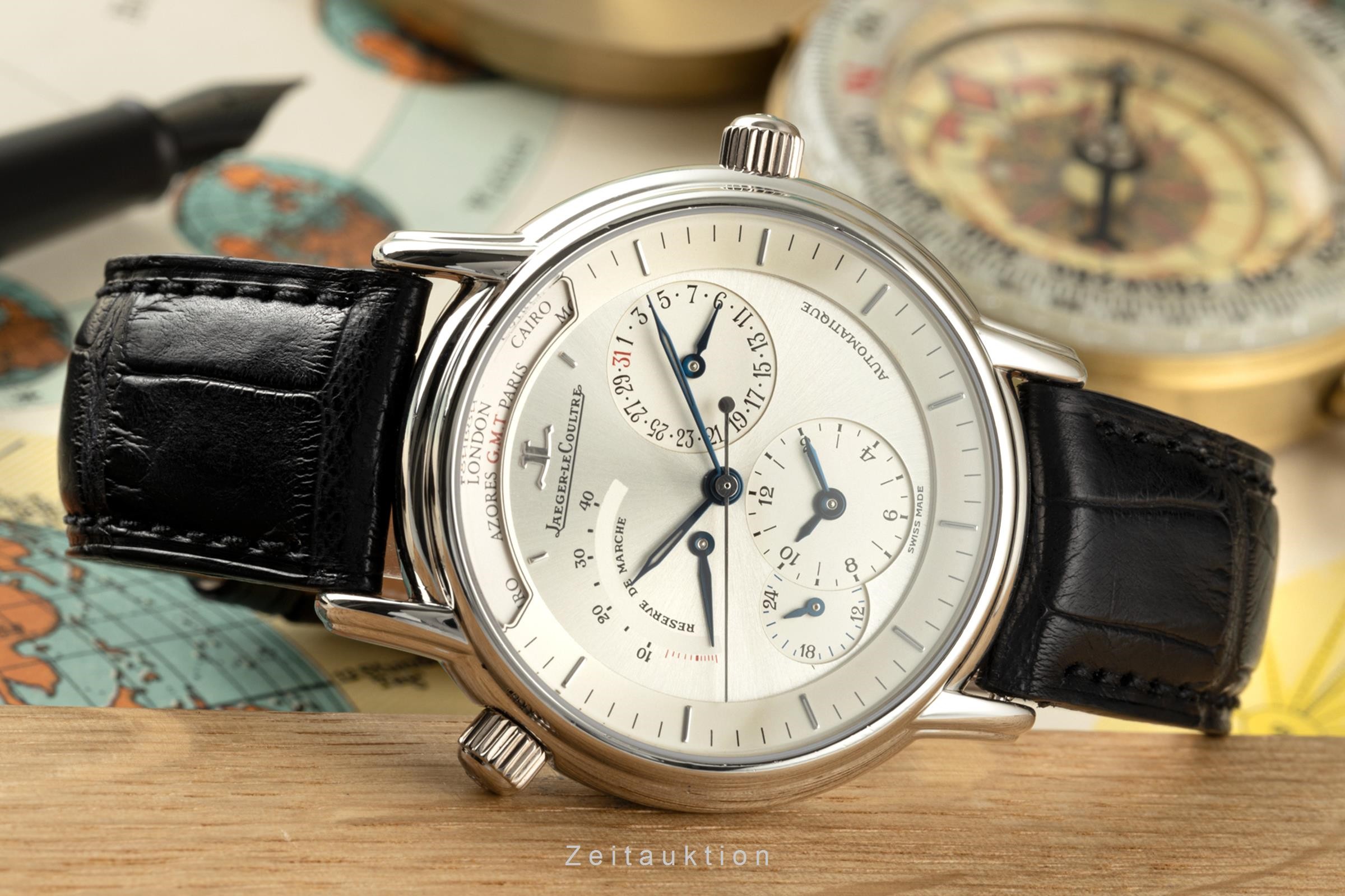 Jaeger-LeCoultre Master Geographic platino automatismo Kal. 929 Ref. 169.6.92  | Zeitauktion