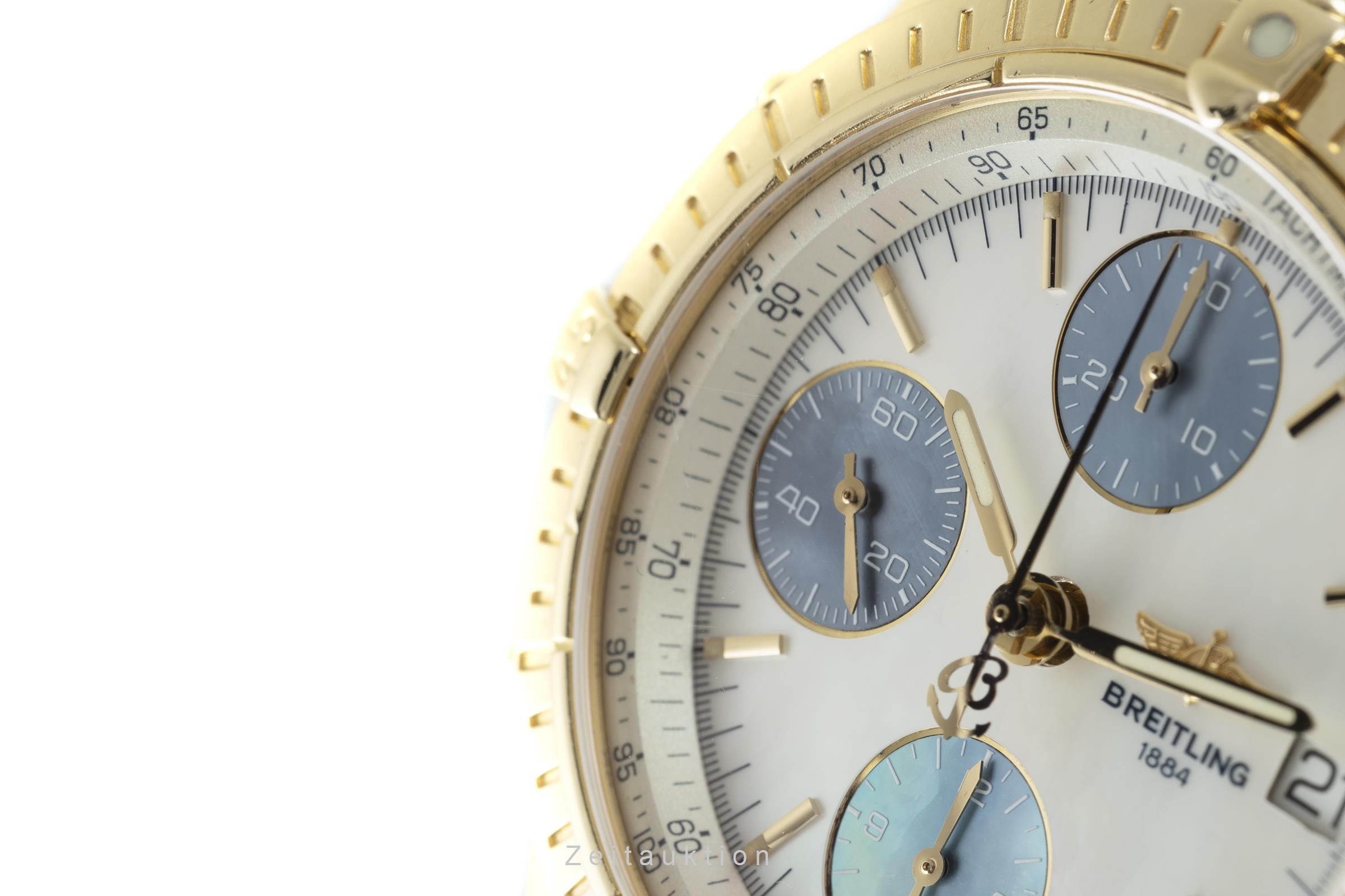 Breitling Chronomat chronograph 18 ct gold automatic Kal. B13 Ref. K13050.1  | Zeitauktion