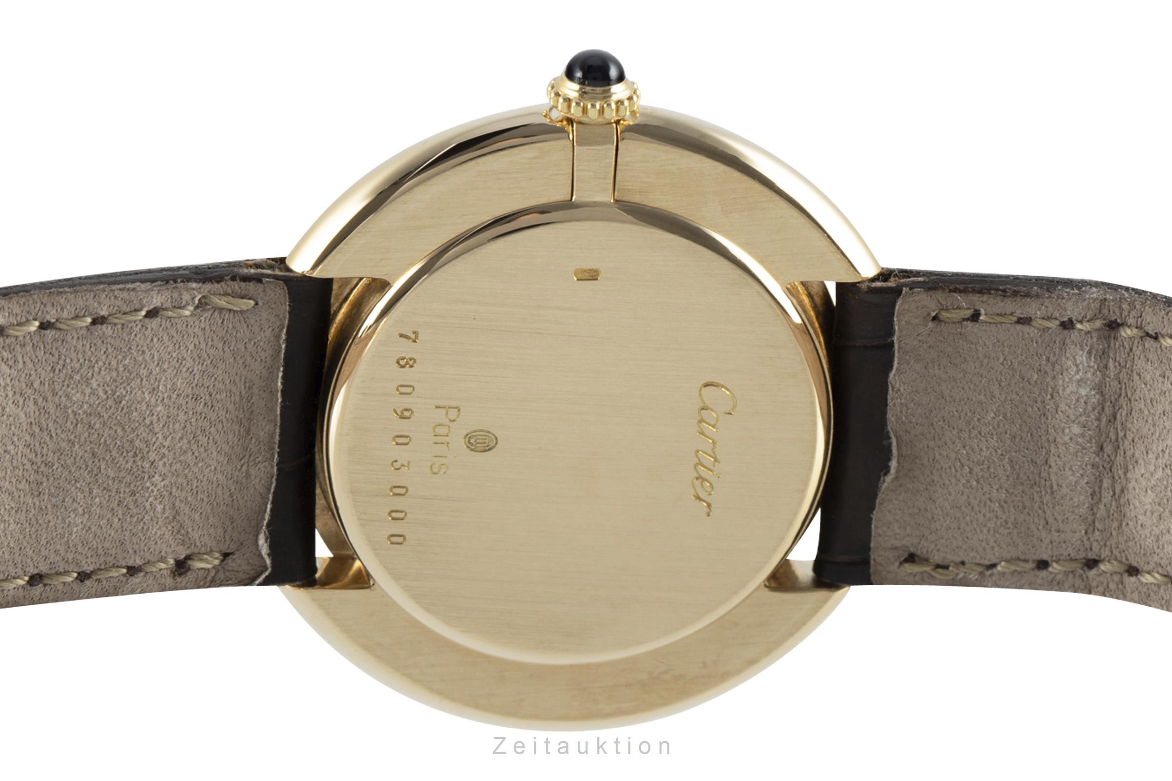 Cartier Vendome 18 ct gold manual winding Kal. 78-1 Ref. 78090  | Zeitauktion