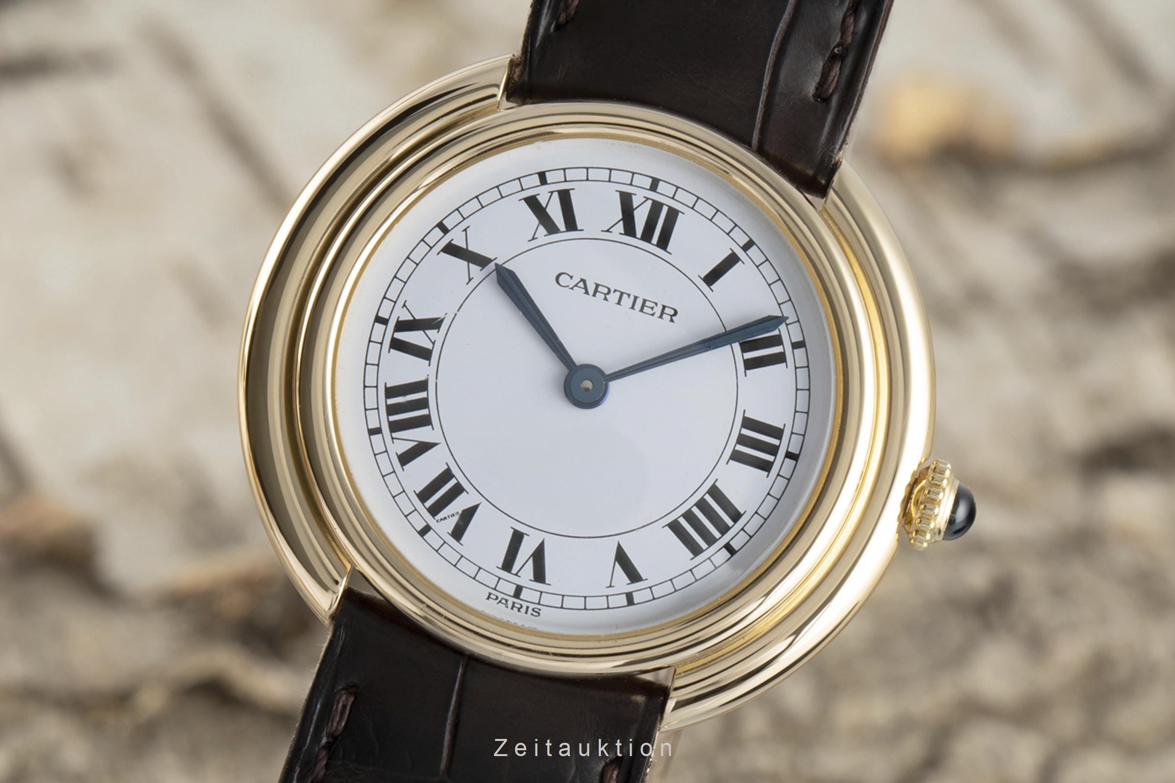 Cartier Vendome 18 ct gold manual winding Kal. 78-1 Ref. 78090  | Zeitauktion