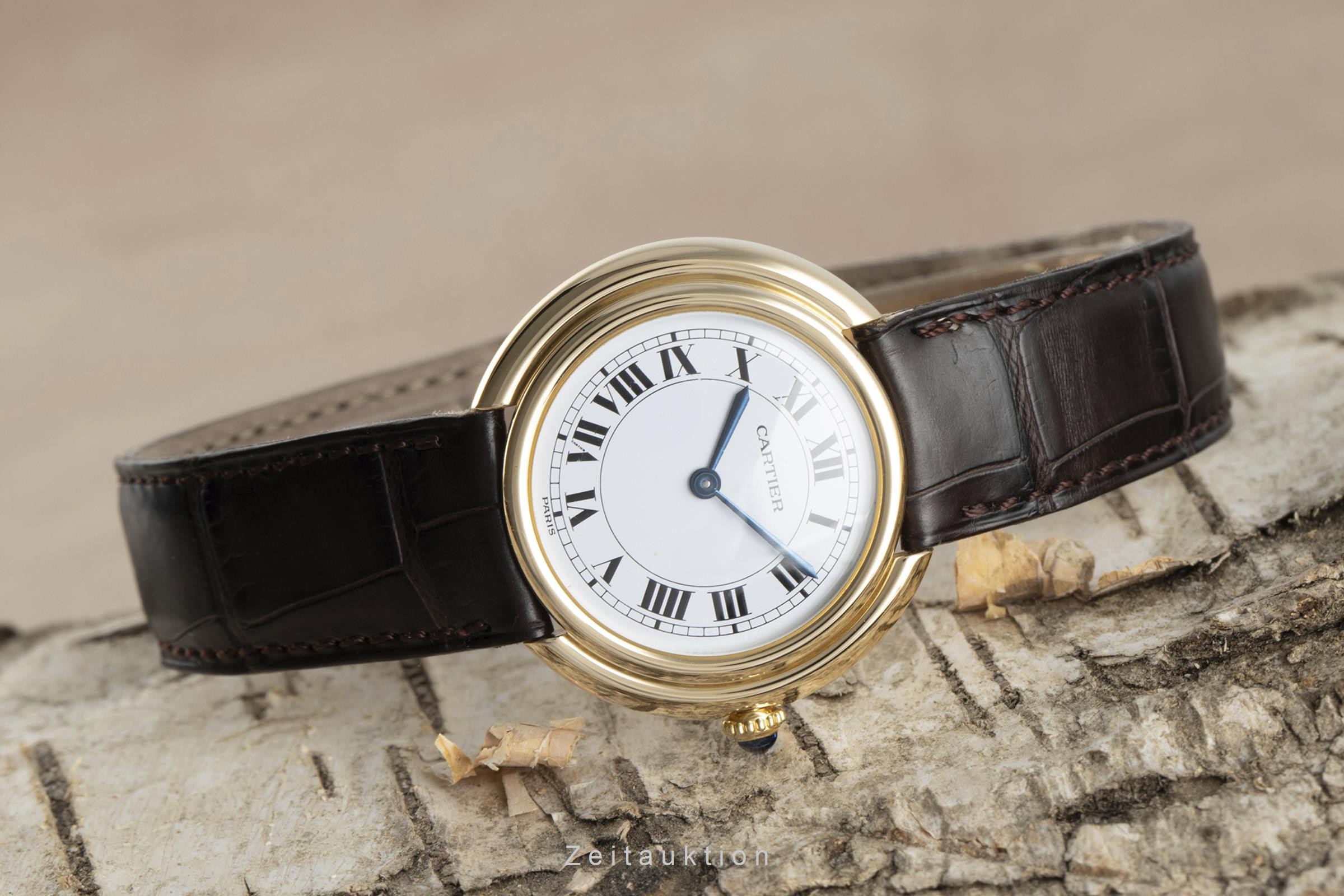 Cartier Vendome 18 ct gold manual winding Kal. 78-1 Ref. 78090  | Zeitauktion