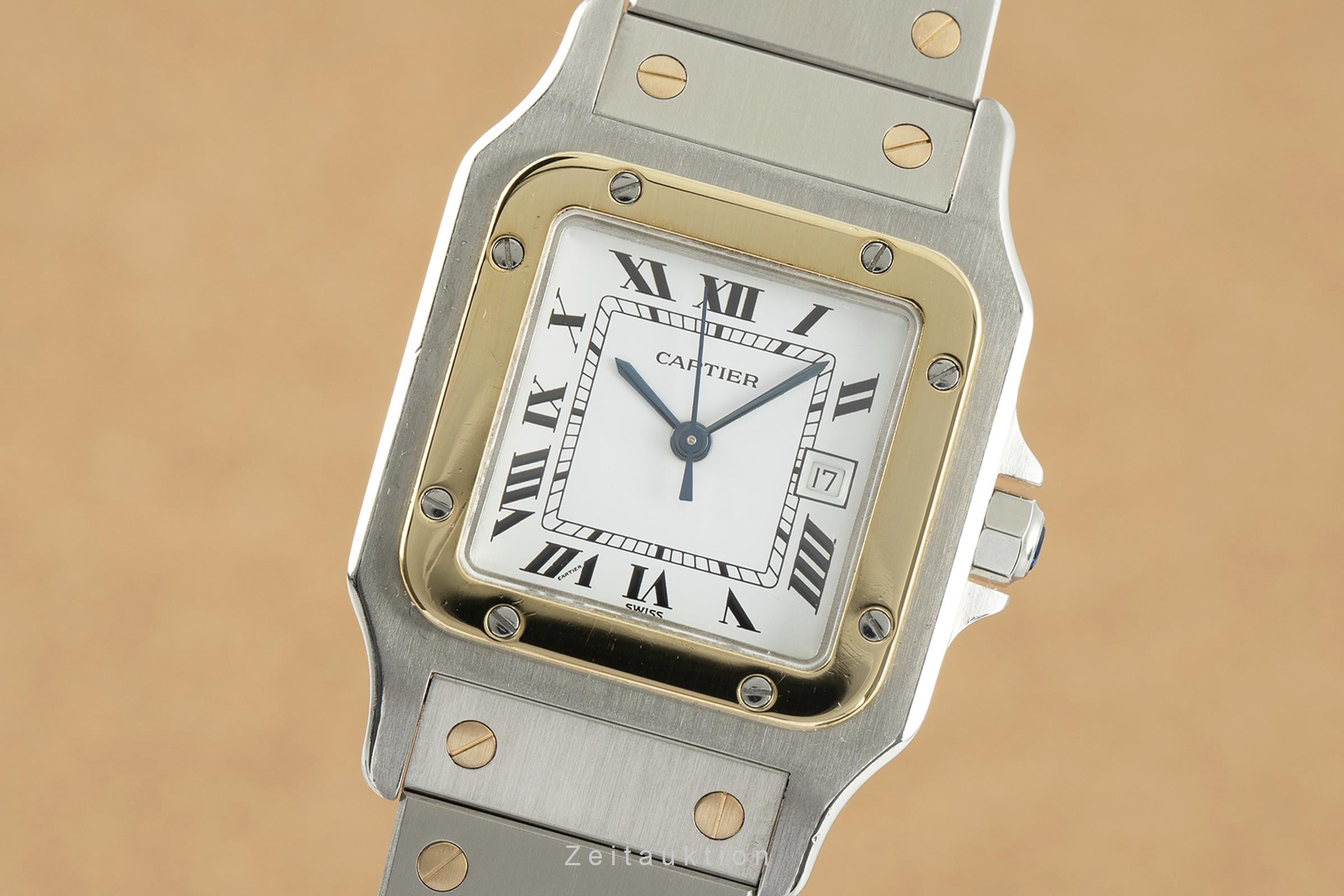 Cartier Santos acciaio / oro automatismo Ref. 2961  | Zeitauktion