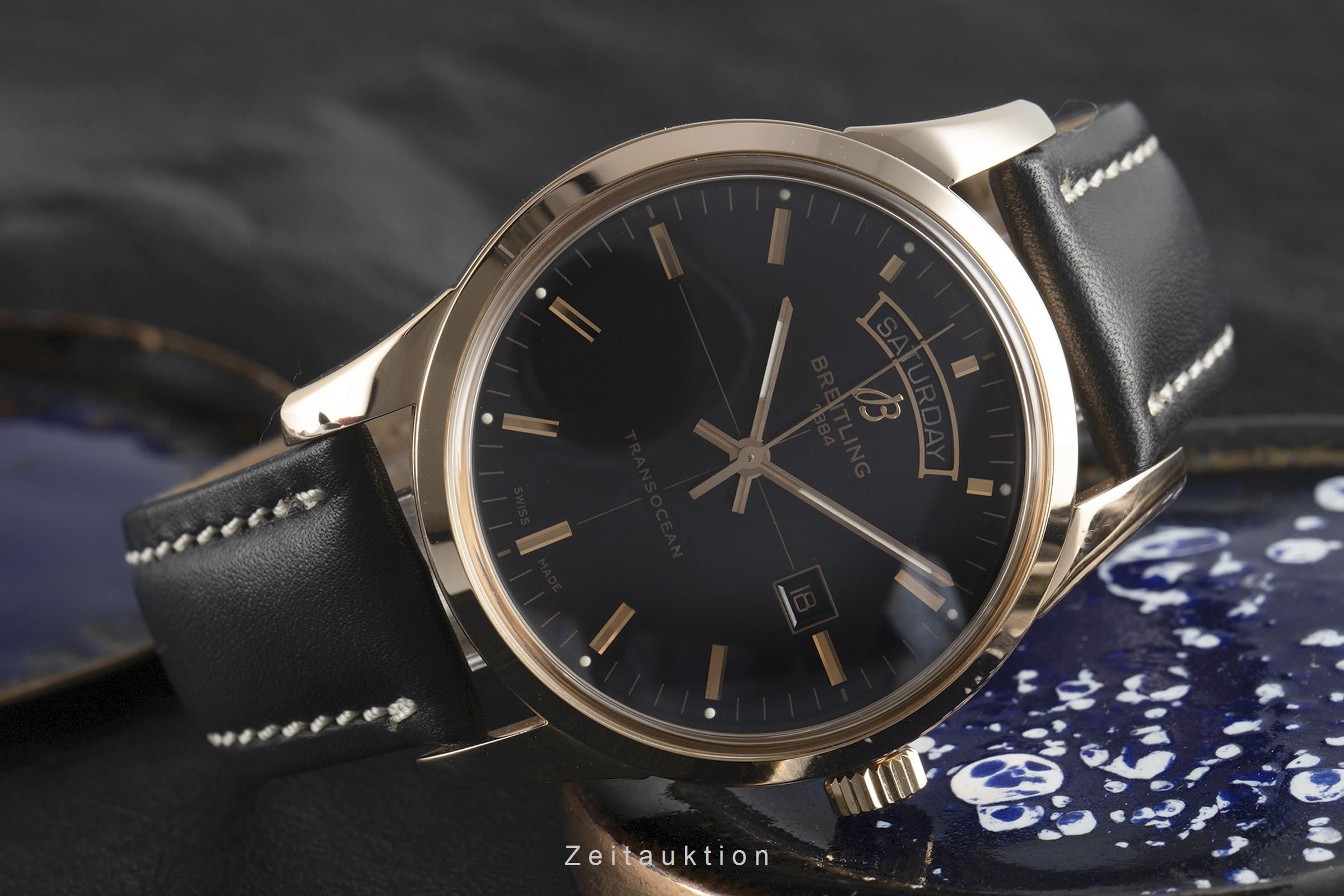 Breitling Transocean 18k Rotgold Automatik Kal. B45 Ref. R45310  | Zeitauktion