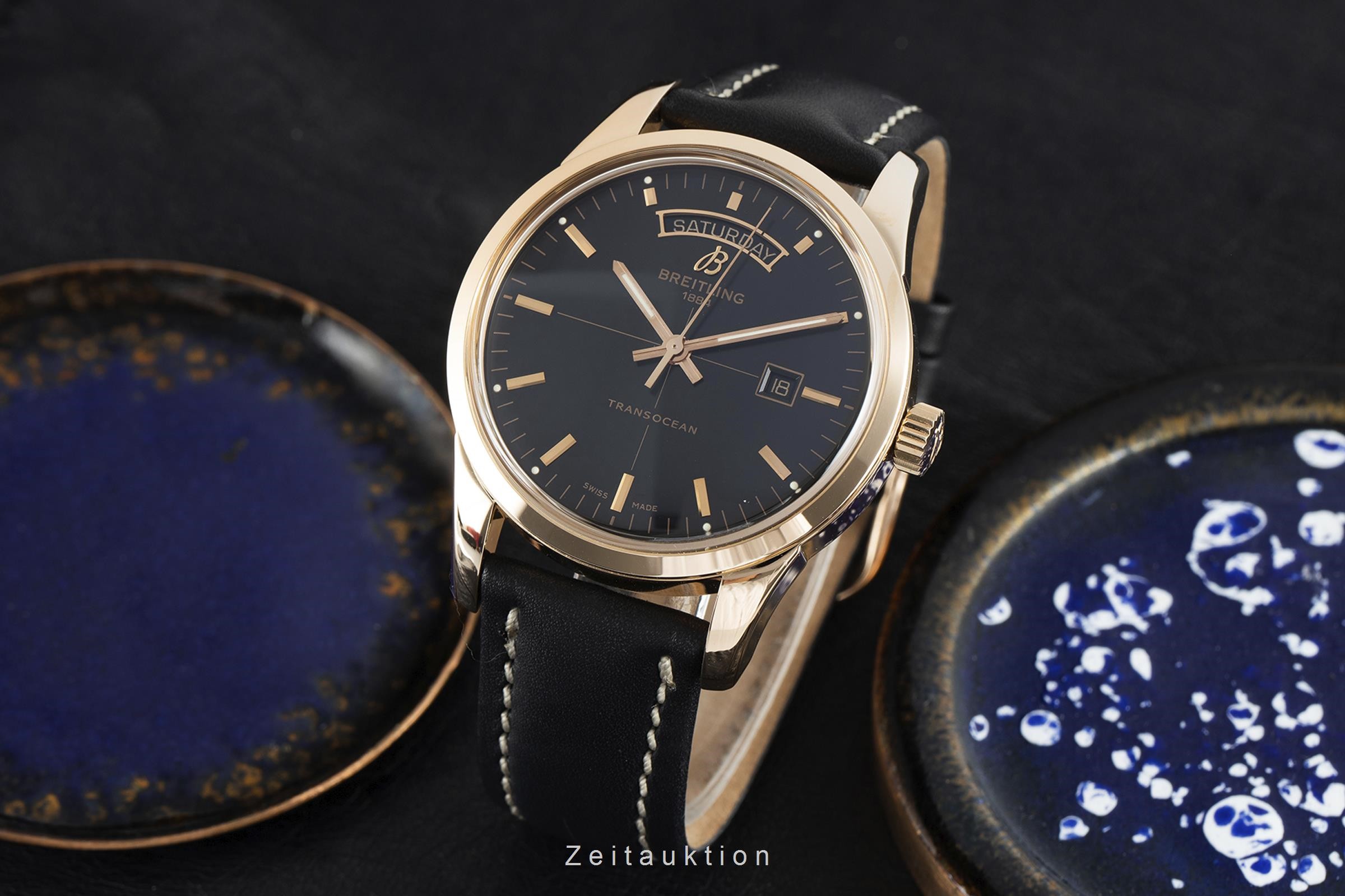 Breitling Transocean 18k Rotgold Automatik Kal. B45 Ref. R45310  | Zeitauktion