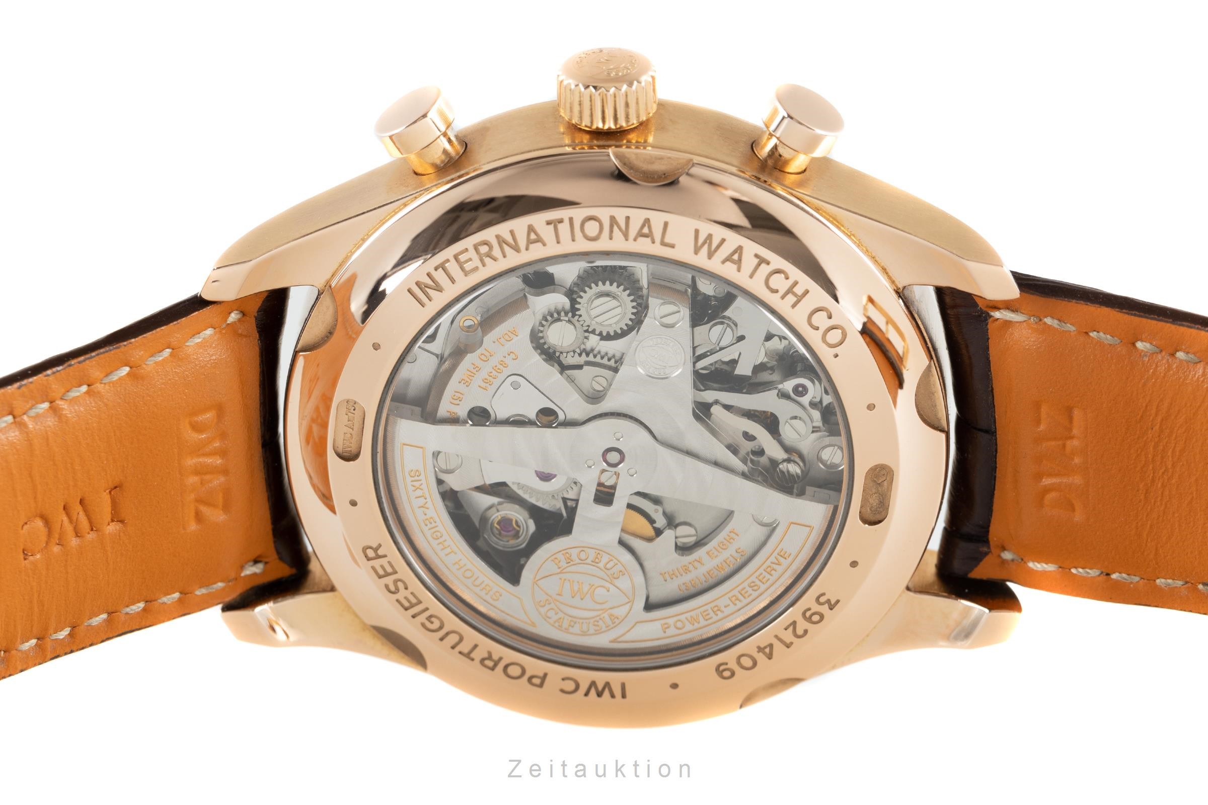 IWC Portugieser cronógrafo oro rosado de 18 quilates automático Kal. 89361 Ref. IW390402  | Zeitauktion