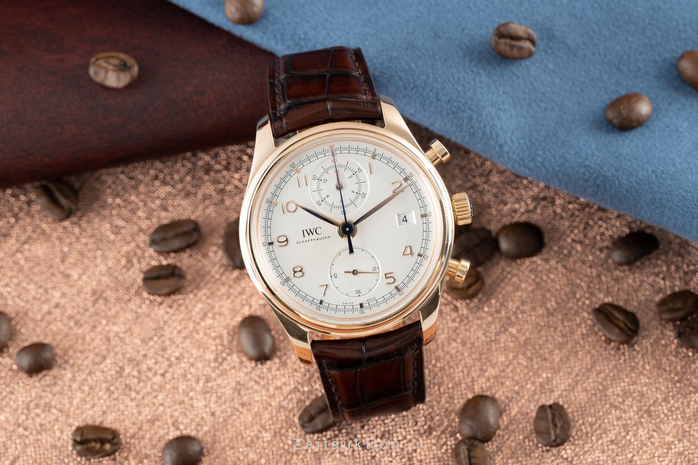 IWC Portugieser chronographe or rouge 18 ct automatique Kal. 89361 Ref. IW390402  | Zeitauktion