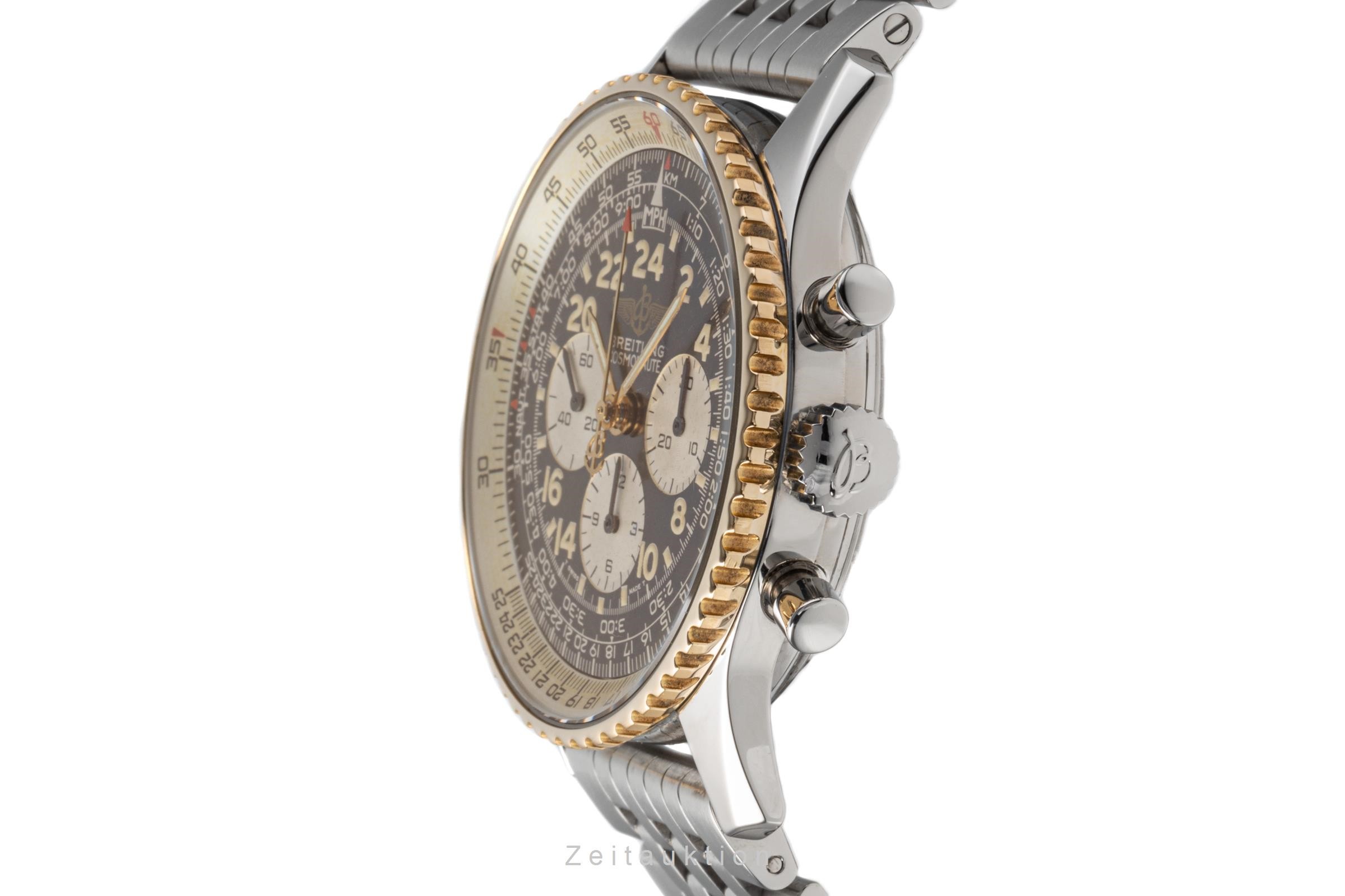 Breitling Navitimer Cosmonaute chronograph steel / gold manual winding Ref. D12021  | Zeitauktion